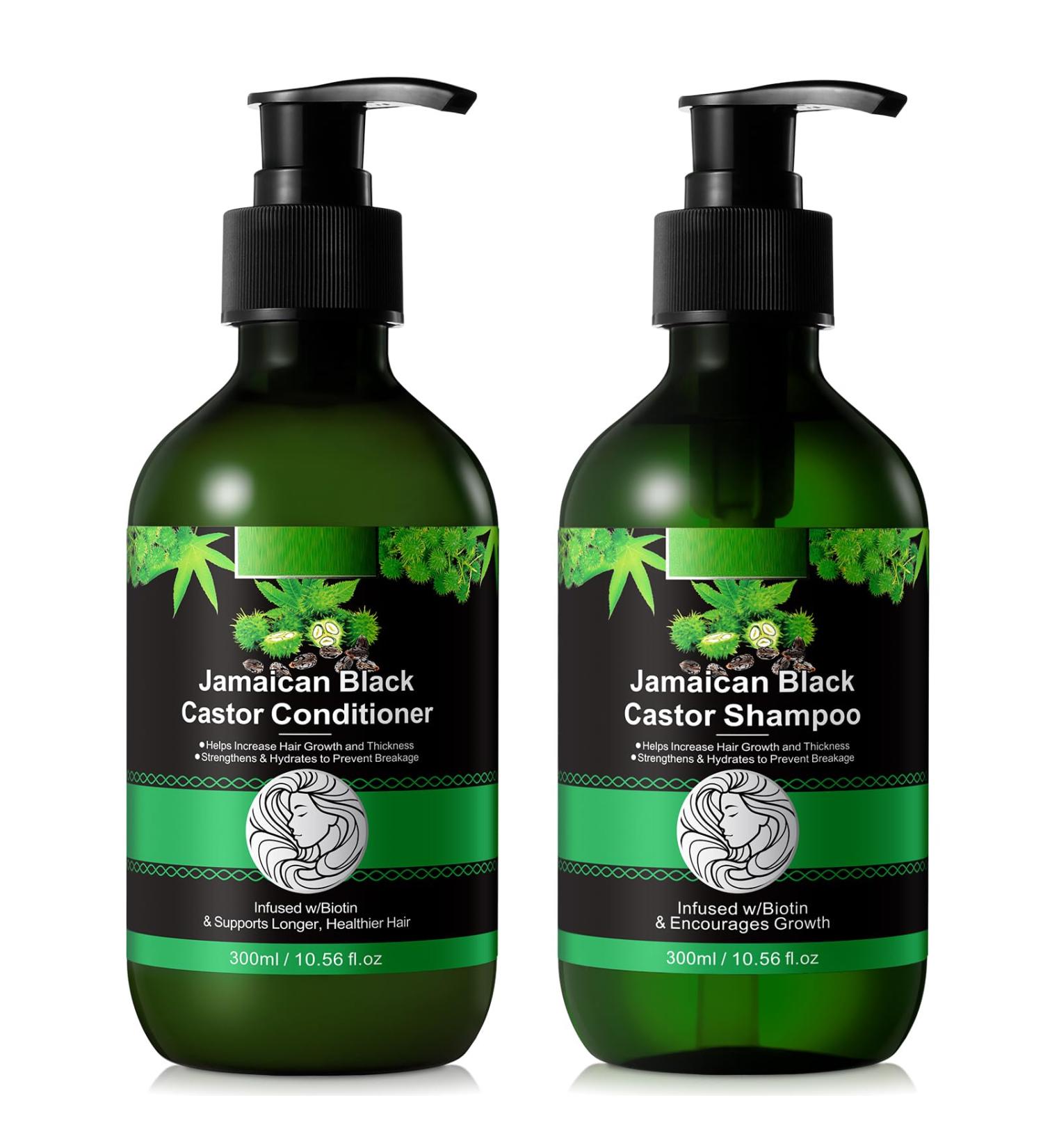 Jamaican Black Castor Shampoo & Conditioner Set for Hair Growth | Strengthening Oil Infusion for Women & Men - Buy Online on GoSupps.com
