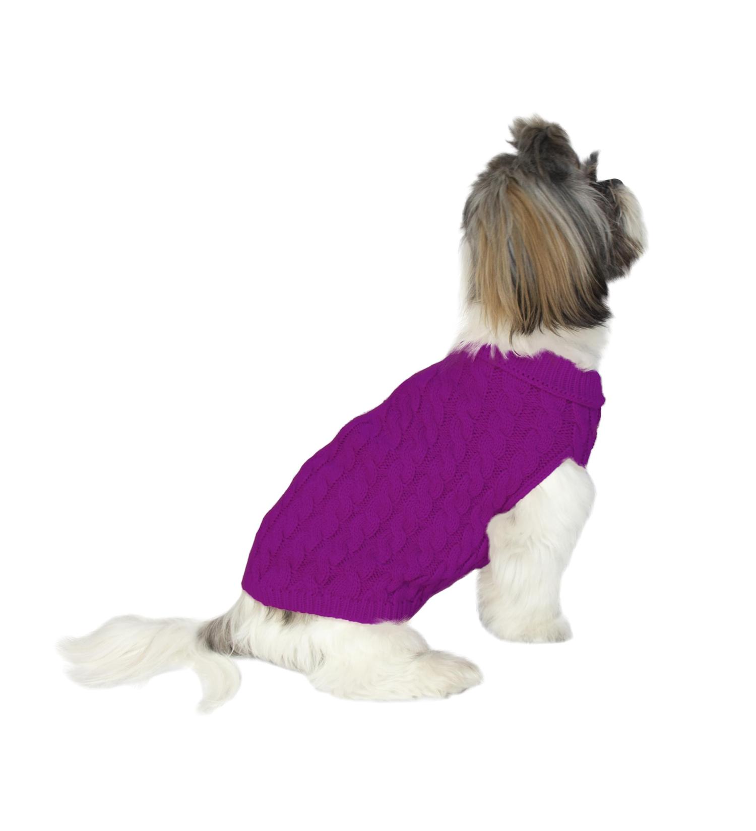 NTS Pets Small Dog Jumper | Cosy Turtleneck Puppy Jumper for Small Dogs | Purple Medium | 5 Colours, 3 Sizes - Buy Online on GoSupps.com