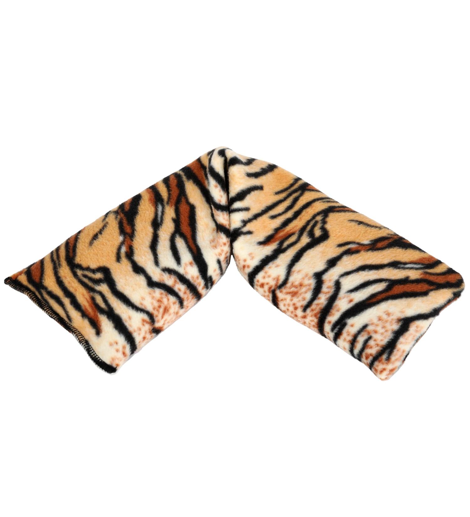 Microwavable Lavender Wheat Bags Animal Print Microwave Heat Pack for Back Neck Joints and Shoulder Pain Relief 44cmx13cm (Tiger) - Buy Online on GoSupps.com