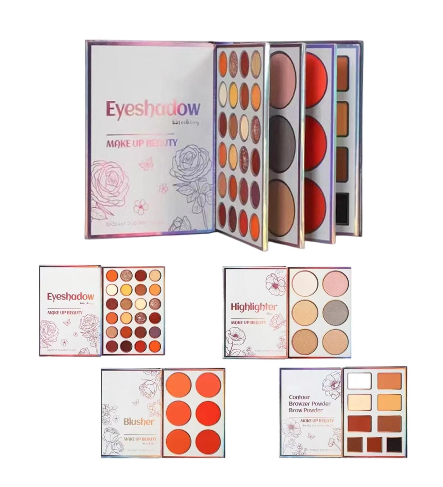 Palette Maquillage Livre 4 Couches 45 Couleurs Transportable Palette Blush Et Highlighter | Pour Femmes Filles D butantes Petite Amie Quotidien Voyage F te Rendez-Vous Mariage - Buy Online on GoSupps.com