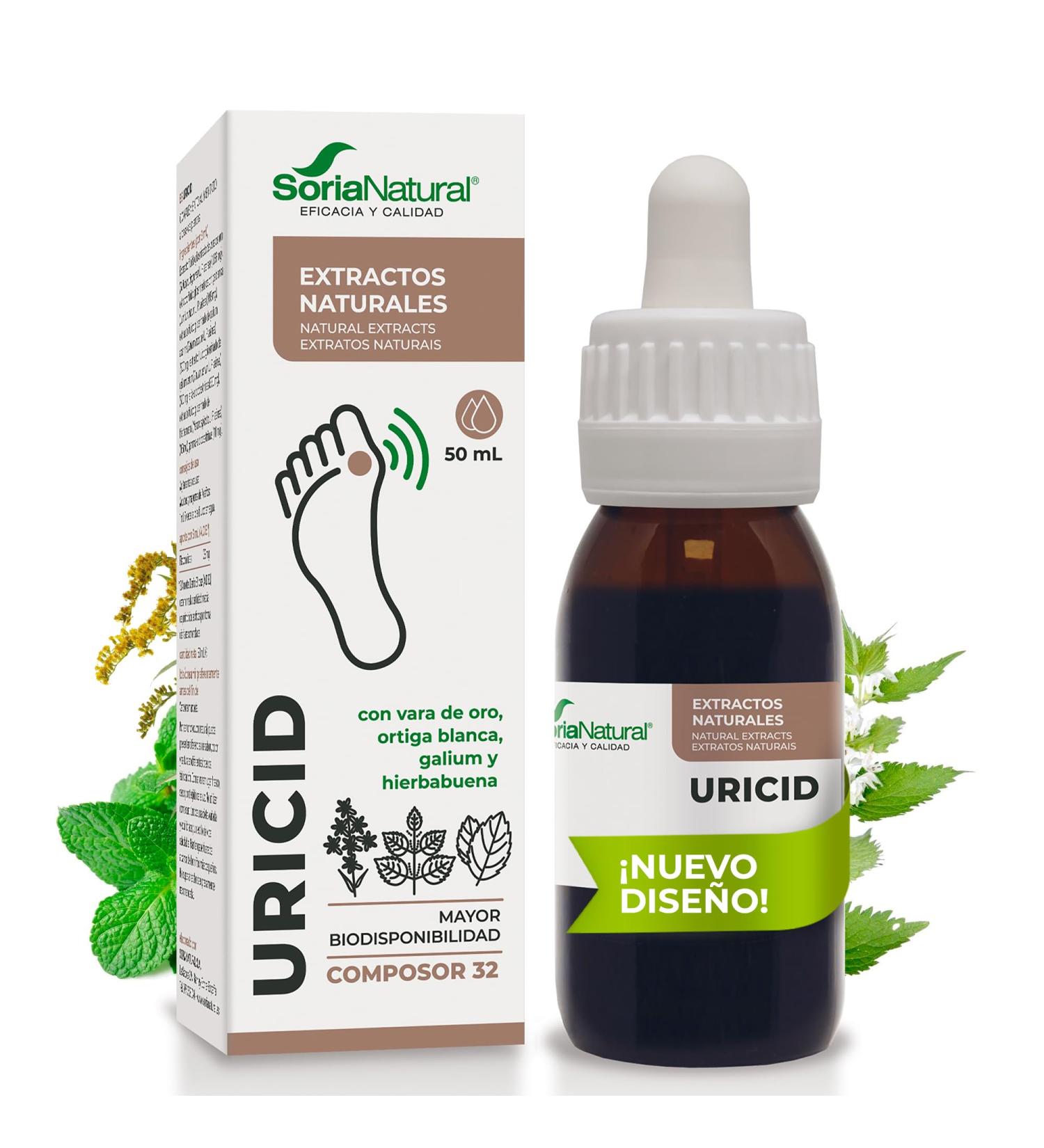 Soria Natural Composor 32 Uricid Complex S Xxi 50 ml - Buy Online on GoSupps.com