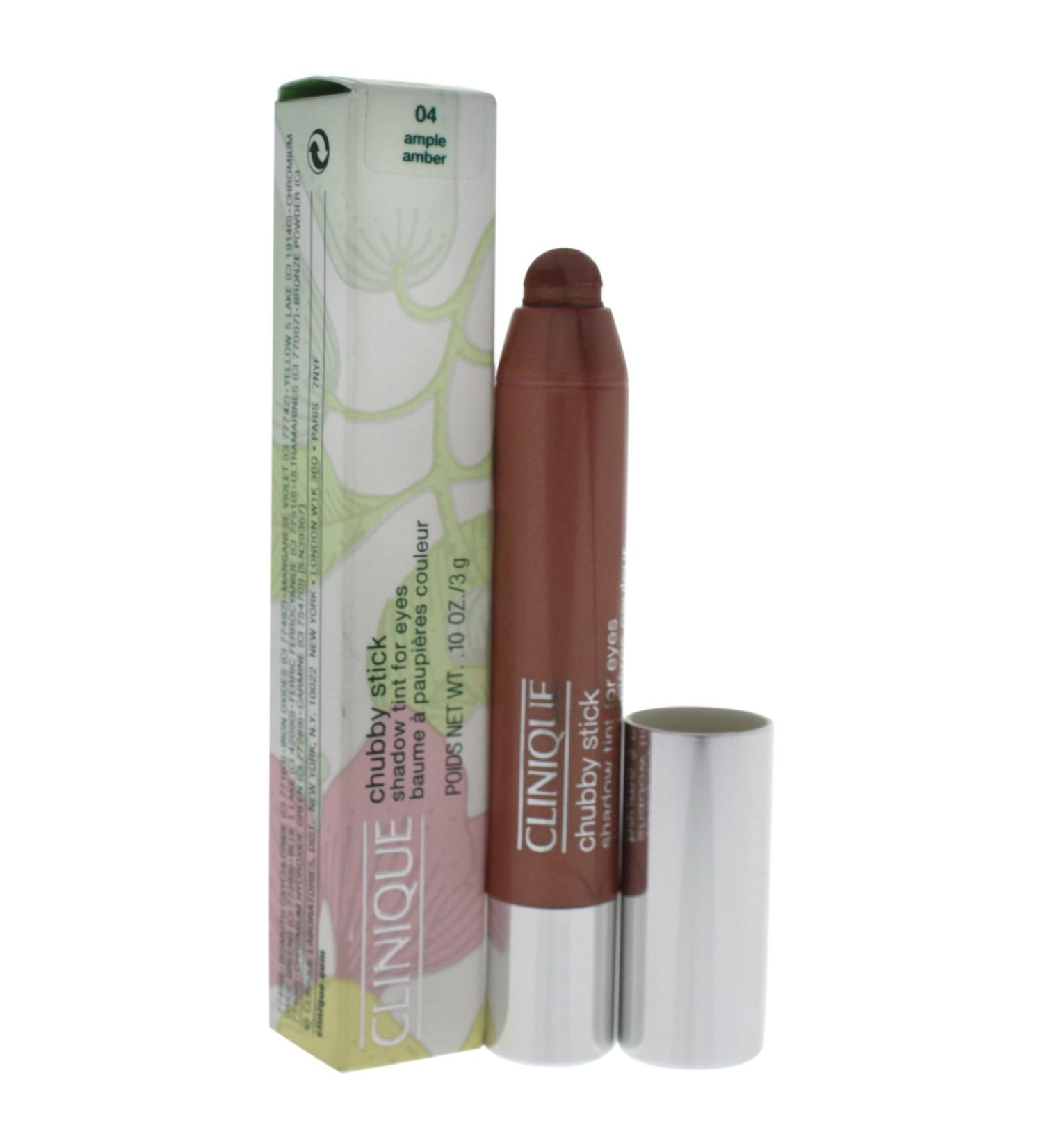 Clinique Chubby Stick Shadow Tint for Eyes  No. 04  Ample Amber  0.1 Ounce