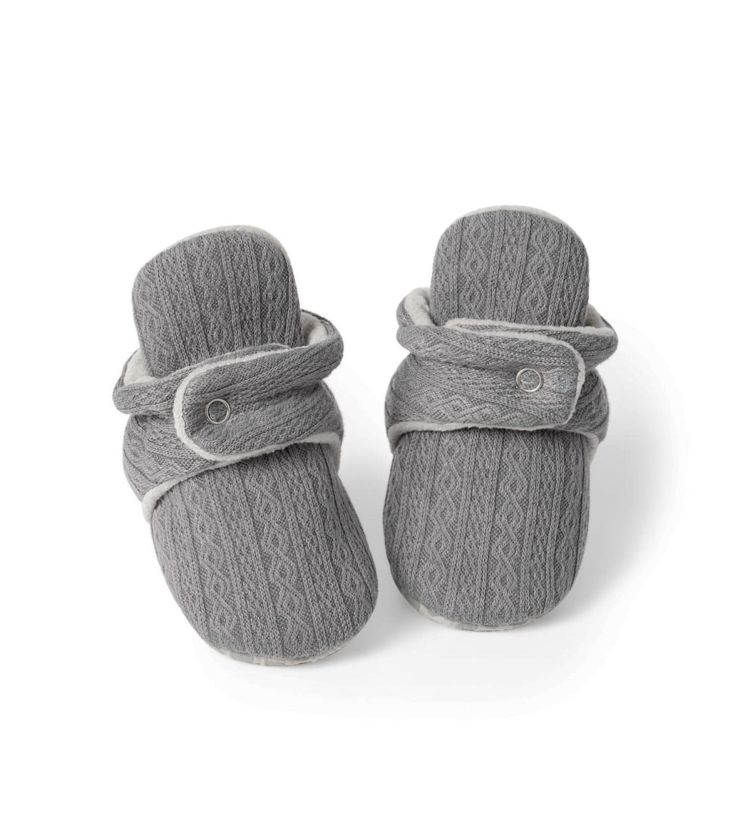 Sonsage Infant Snow Boots | Soft Anti-Skid Ankle Booties for Newborns | Winter Warm Crib Shoes 6-12 Months | Gender Neutral (Grey) - Buy Online on GoSupps.com