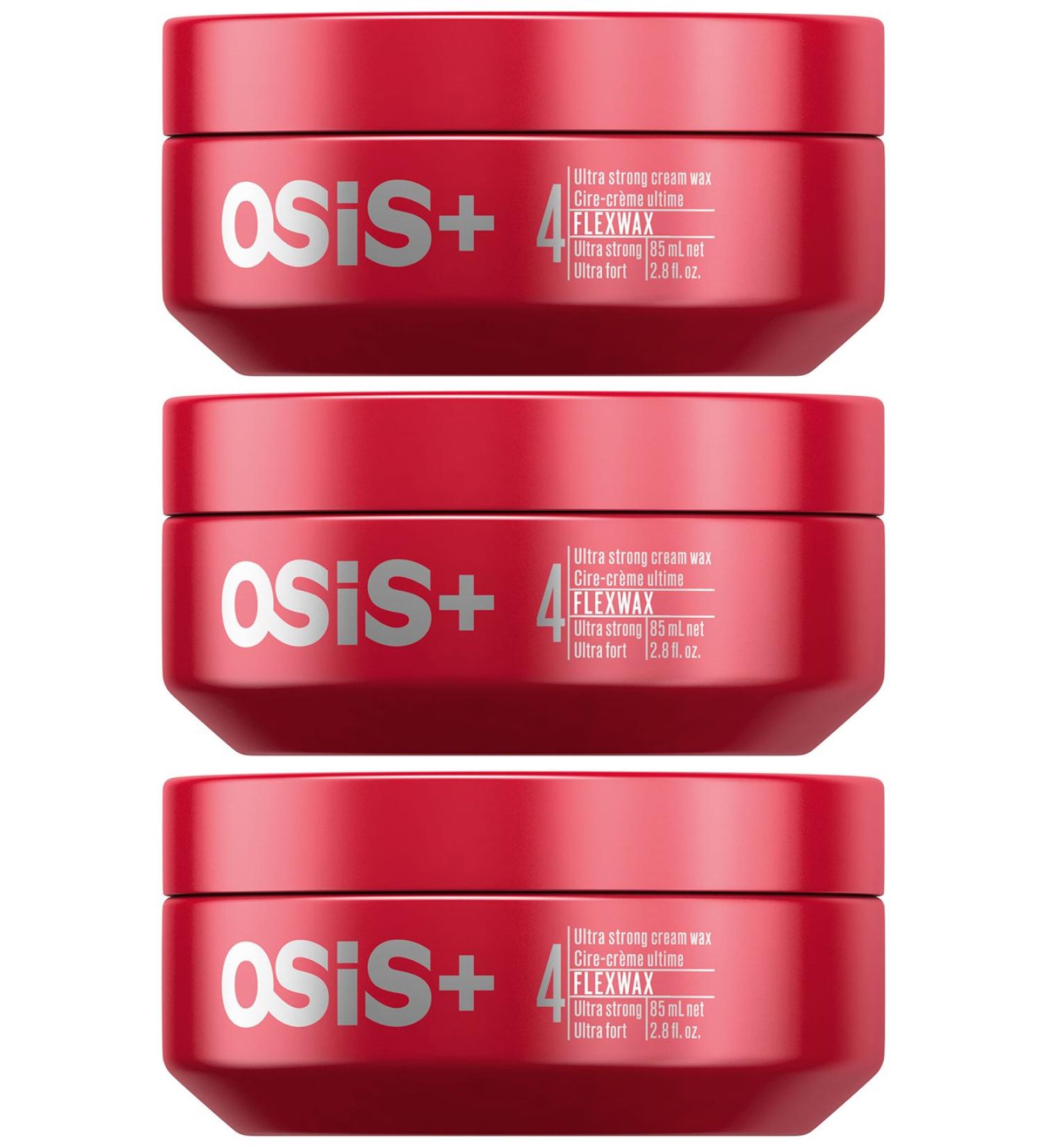OSiS+ FLEXWAX Ultra Strong Cream Wax 2.8 Fl Oz (Pack of 3)