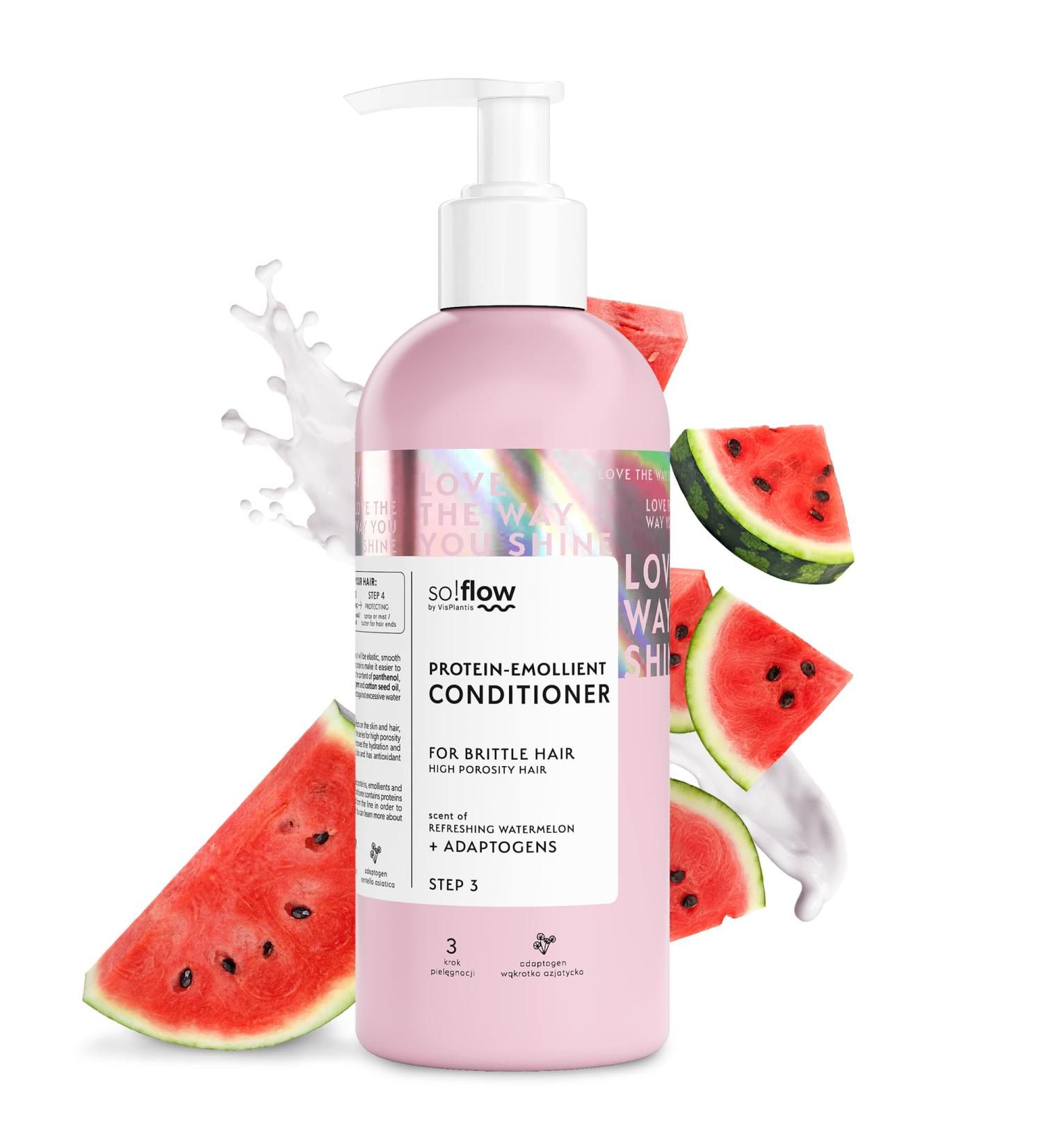 So!Flow Restorative Conditioner for High Porosity Hair - Strengthens and Nourishes Fragile Strands - Enriched with Centella Asiatica and Soy Protein for Resilient Hair - Buy Online on GoSupps.com