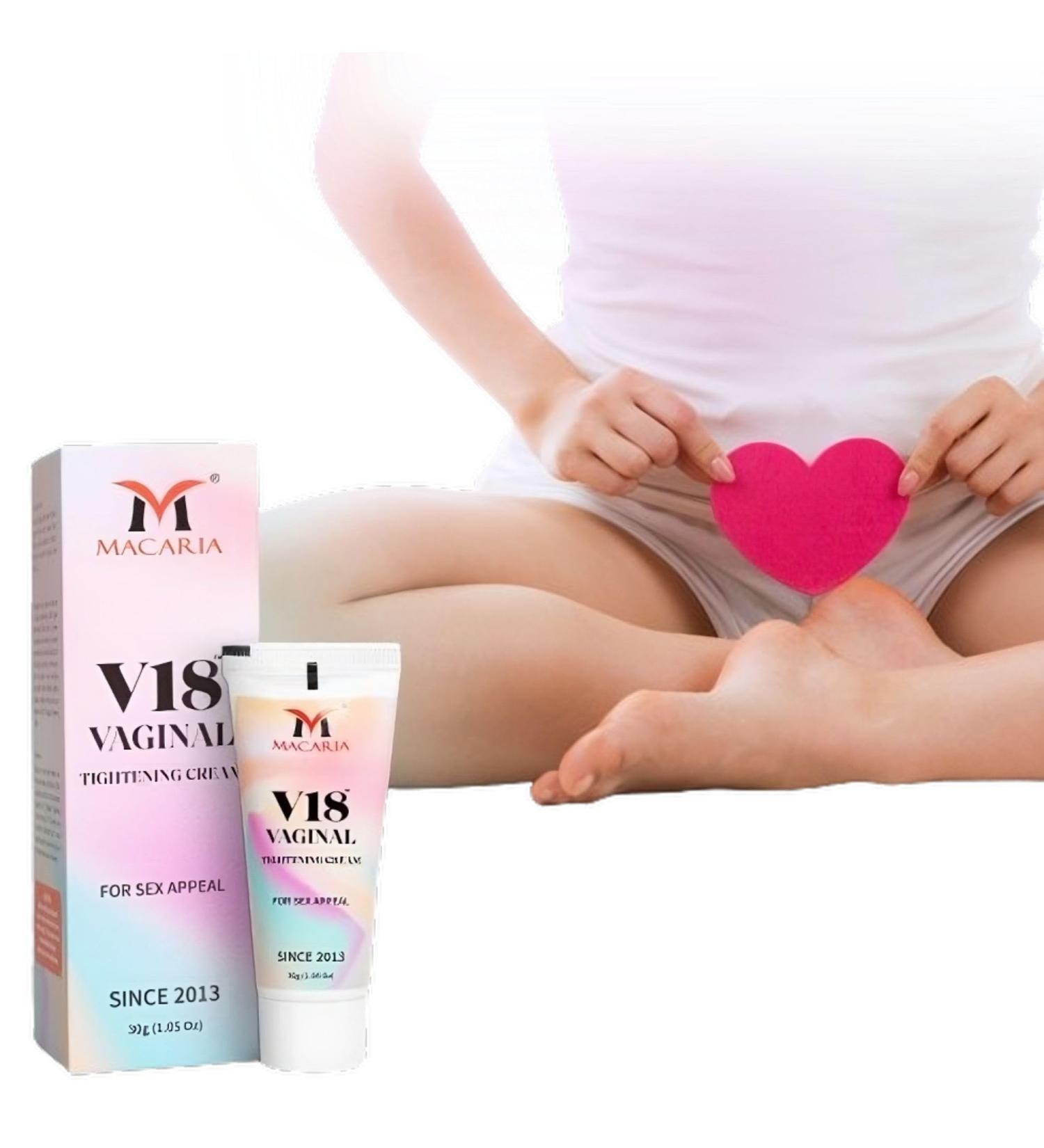 MACARIA V18 Herbal Feminine Firming Cream with Natural Plant Extracts for Tightening & Tone - Buy Online on GoSupps.com