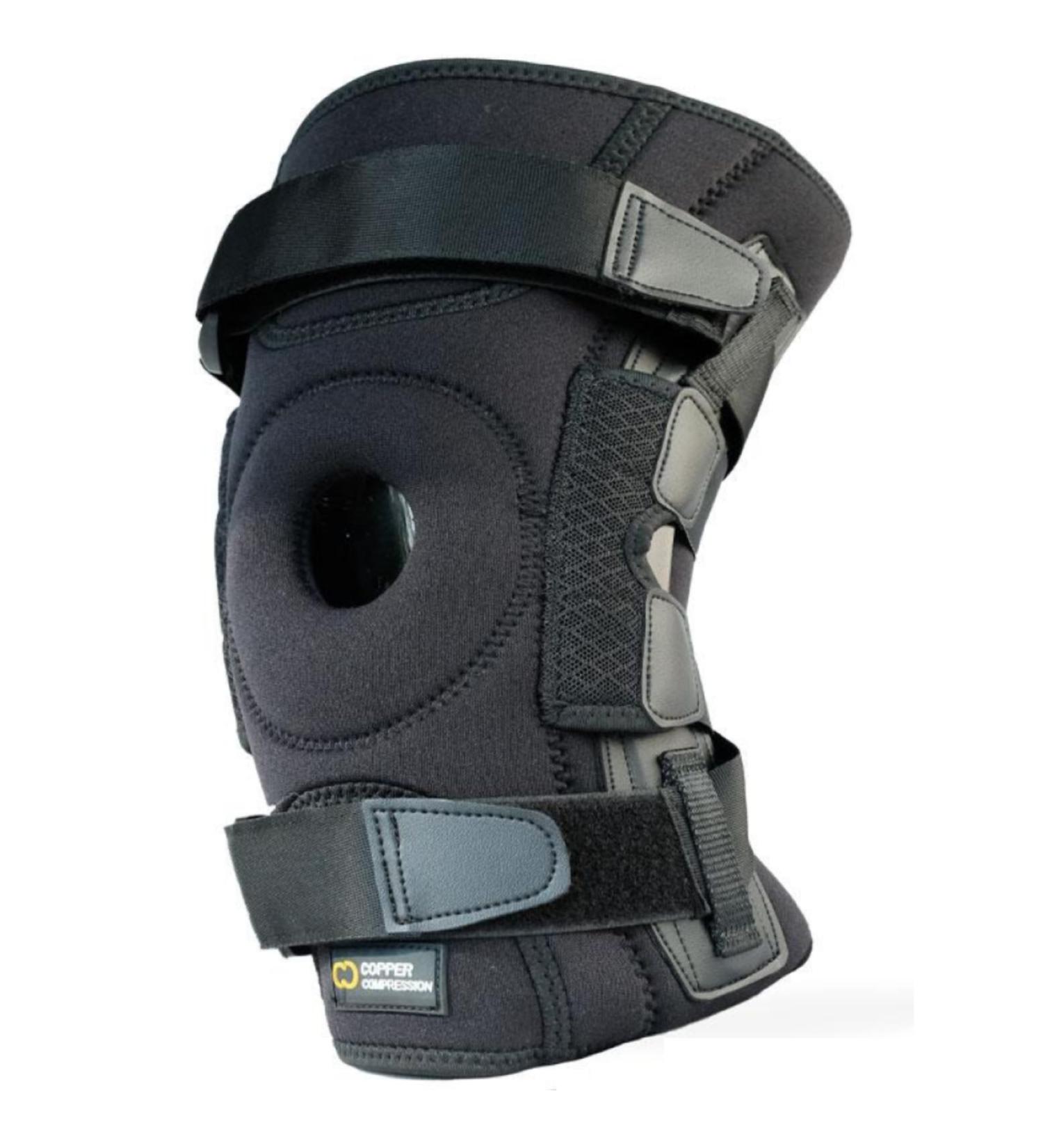 Buy Copper Compression DualFlex Hinged Knee Brace | Meniscus Tear Arthritis & Pain Relief | Adjustable XL for Men & Women - Buy Online on GoSupps.com