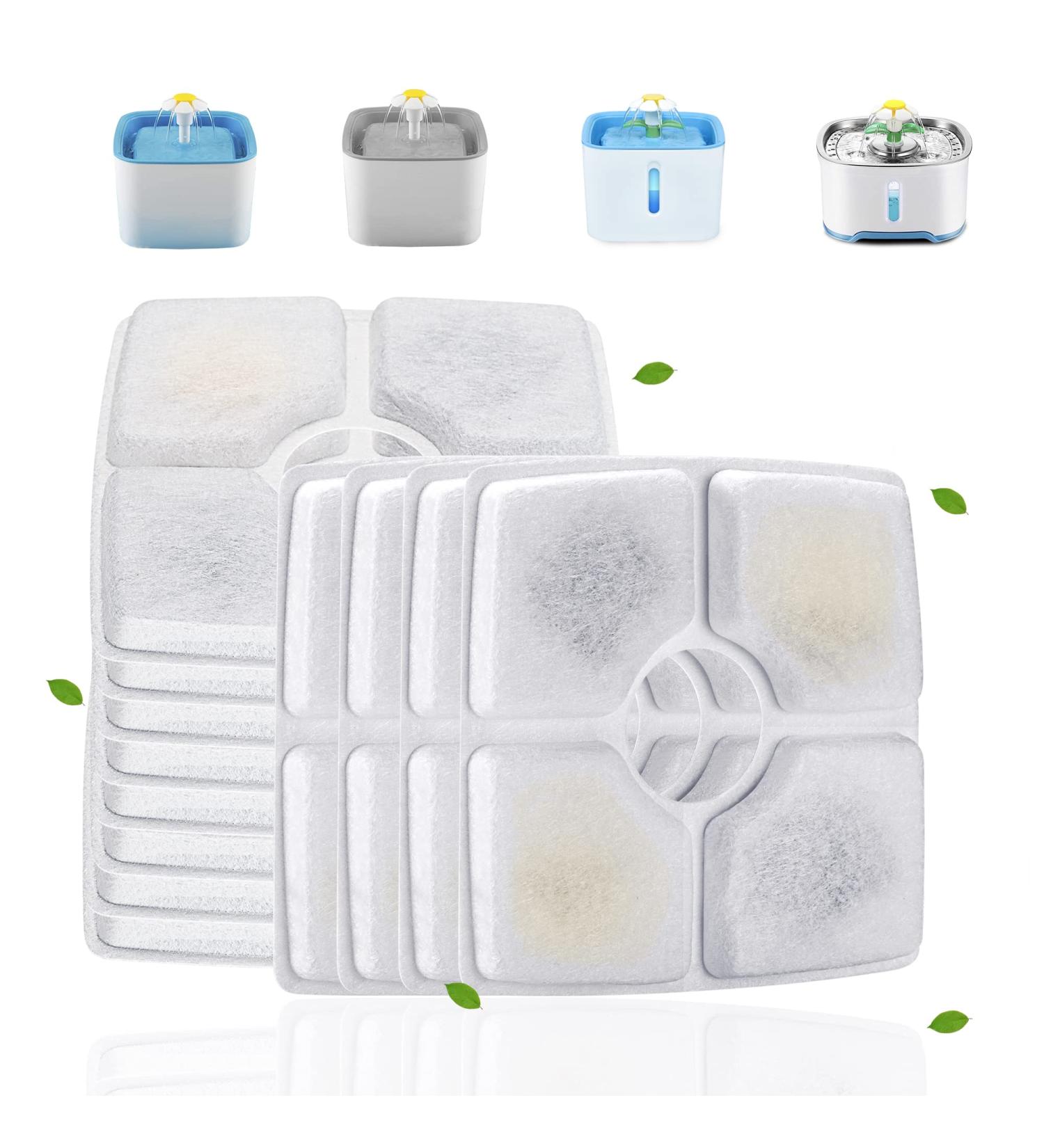 Cirfifth Cat Fountain Filter Replacement - 12 Pack for Square Cat Water Fountain - Buy Online on GoSupps.com