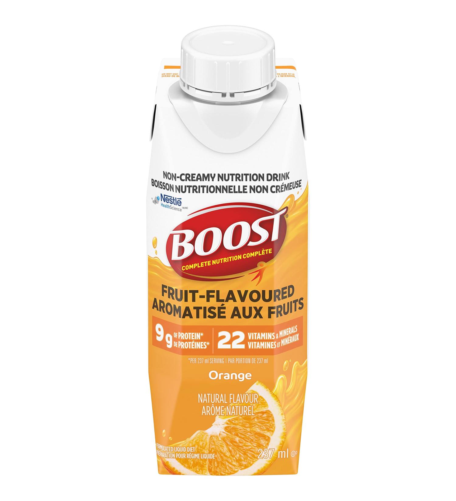 Boost Fruit Flavoured Drink Orange 237ml 24 count - Buy Online on GoSupps.com