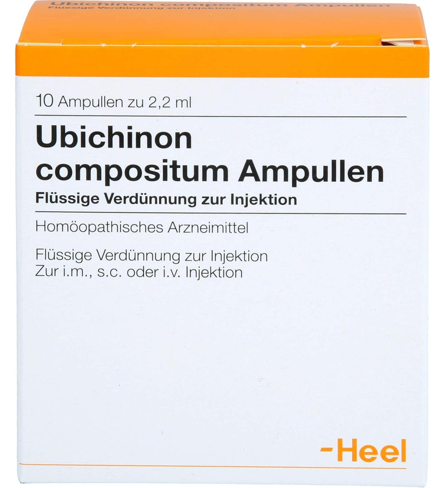 Ubichinon Compositum Ampoules - Pack of 10 - 2.2ml - Buy Online on GoSupps.com