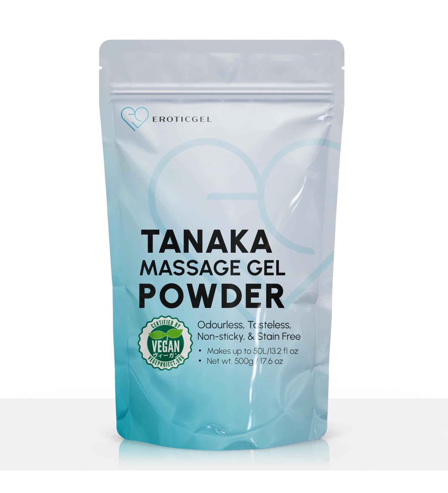 Tanaka Edition Nuru Massage Gel Powder 500g | Aloe Vera Seaweed Liquorice & Green Tea | Paraben & Glycerine Free | Made in Japan | 1.05 Gallon Yield - Buy Online on GoSupps.com