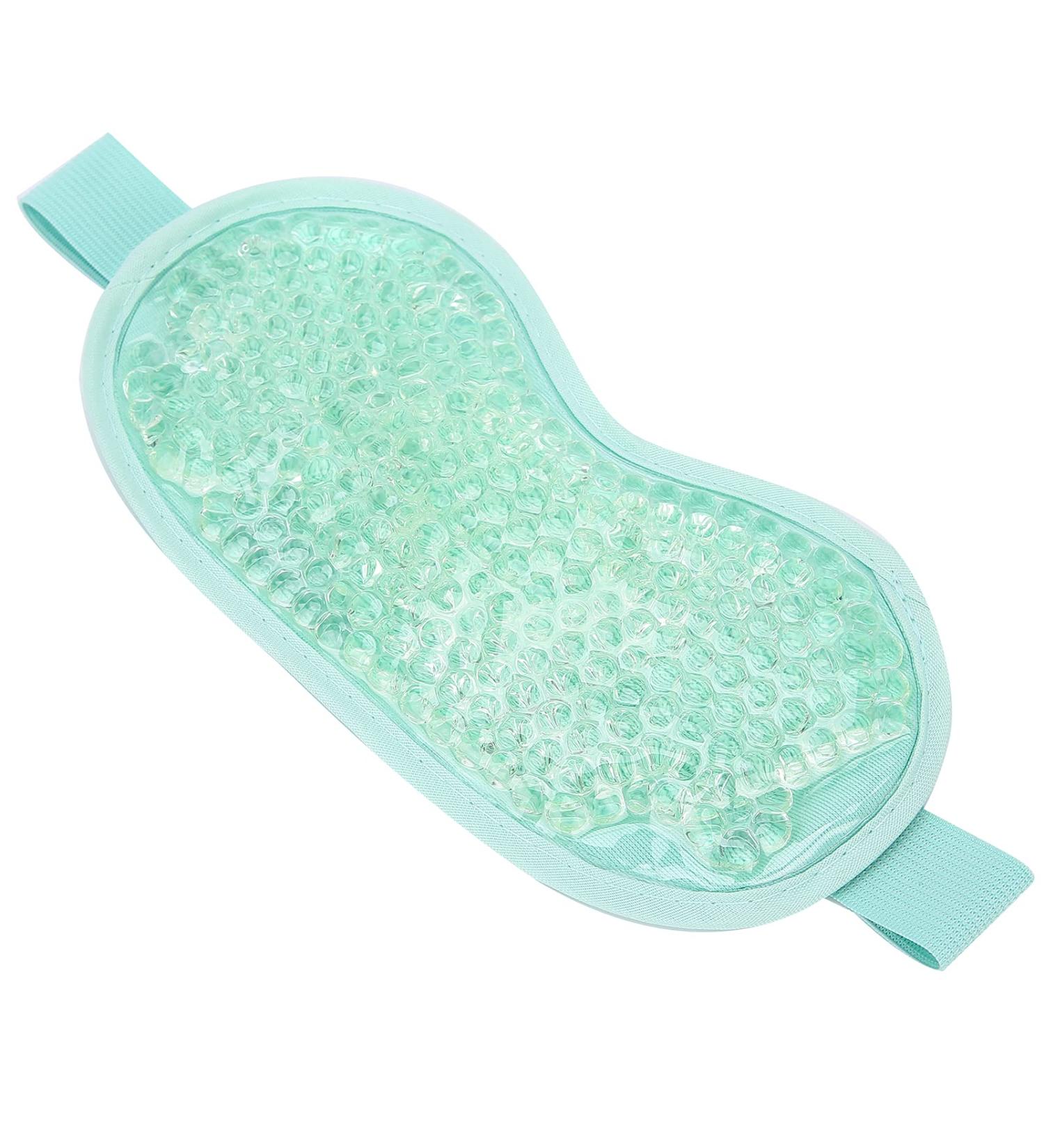 Green Hot & Cold Eye Gel Mask - Reduce Wrinkles Relieve Pain Improve Sleep | Ice Spa Facial Mask for Edema & Dark Circles - Buy Online on GoSupps.com