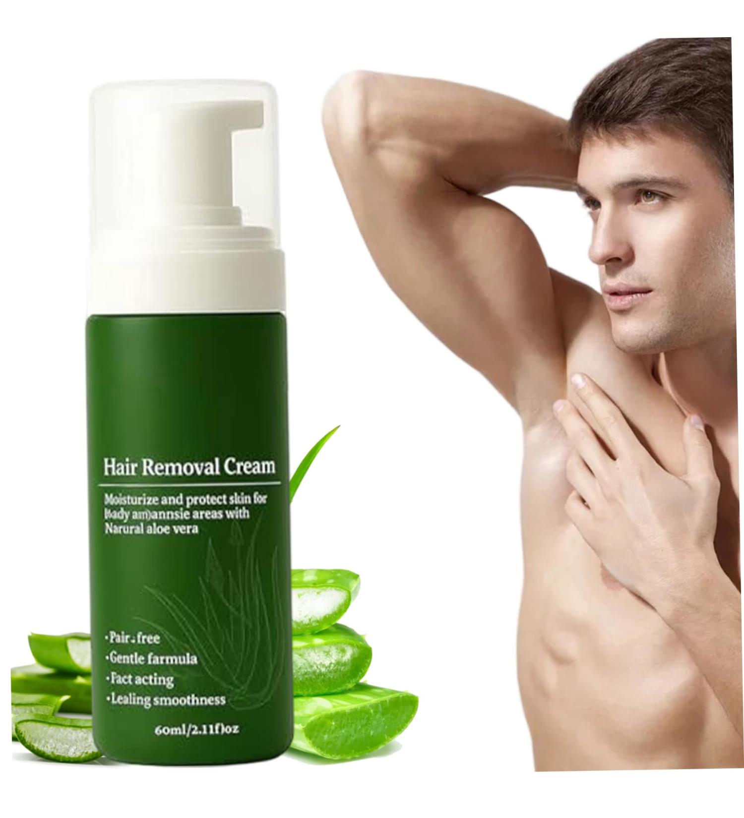 Cr me d pilatoire pour hommes 60 ml cr me d pilatoire douce l'aloe vera naturelle pilation rapide et facile de tout le corps - Buy Online on GoSupps.com