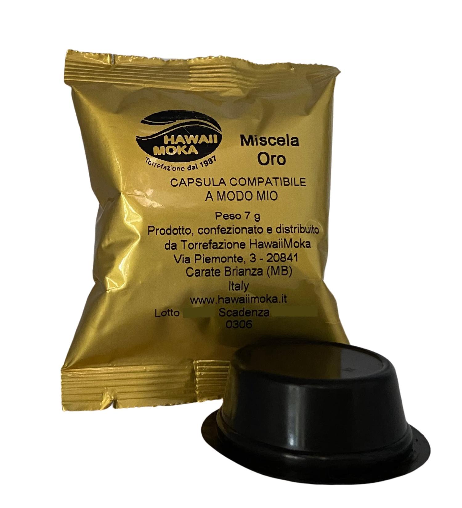 Compatible capsules A Modo Mio Gold Blend Hawaii Moka Roast (100) - Buy Online on GoSupps.com
