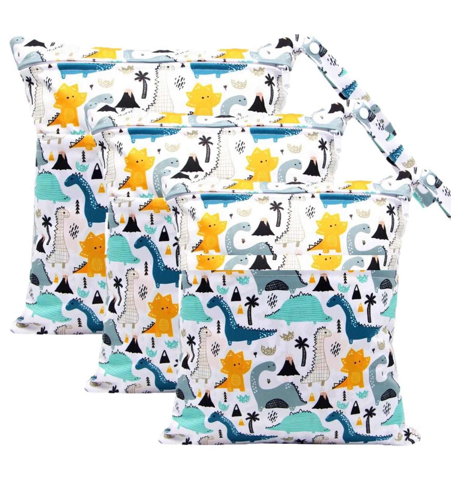 Trasun Waterproof Diaper Pockets - Wet & Dry Winding Bag for Toddlers | Travel Gym Beach & Pool Organizer (Blue5) - Buy Online on GoSupps.com