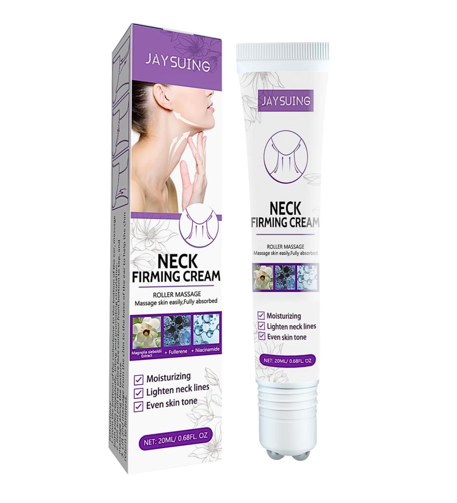 Neck Firming Cream Neck Cream With Roller Neck Firming And Tightening Relieve Edema In The Neck Anti Wrinkle Cream For Firm And Lift Sagging Skin Skin Care Neck Tightening Cream - Buy Online on GoSupps.com
