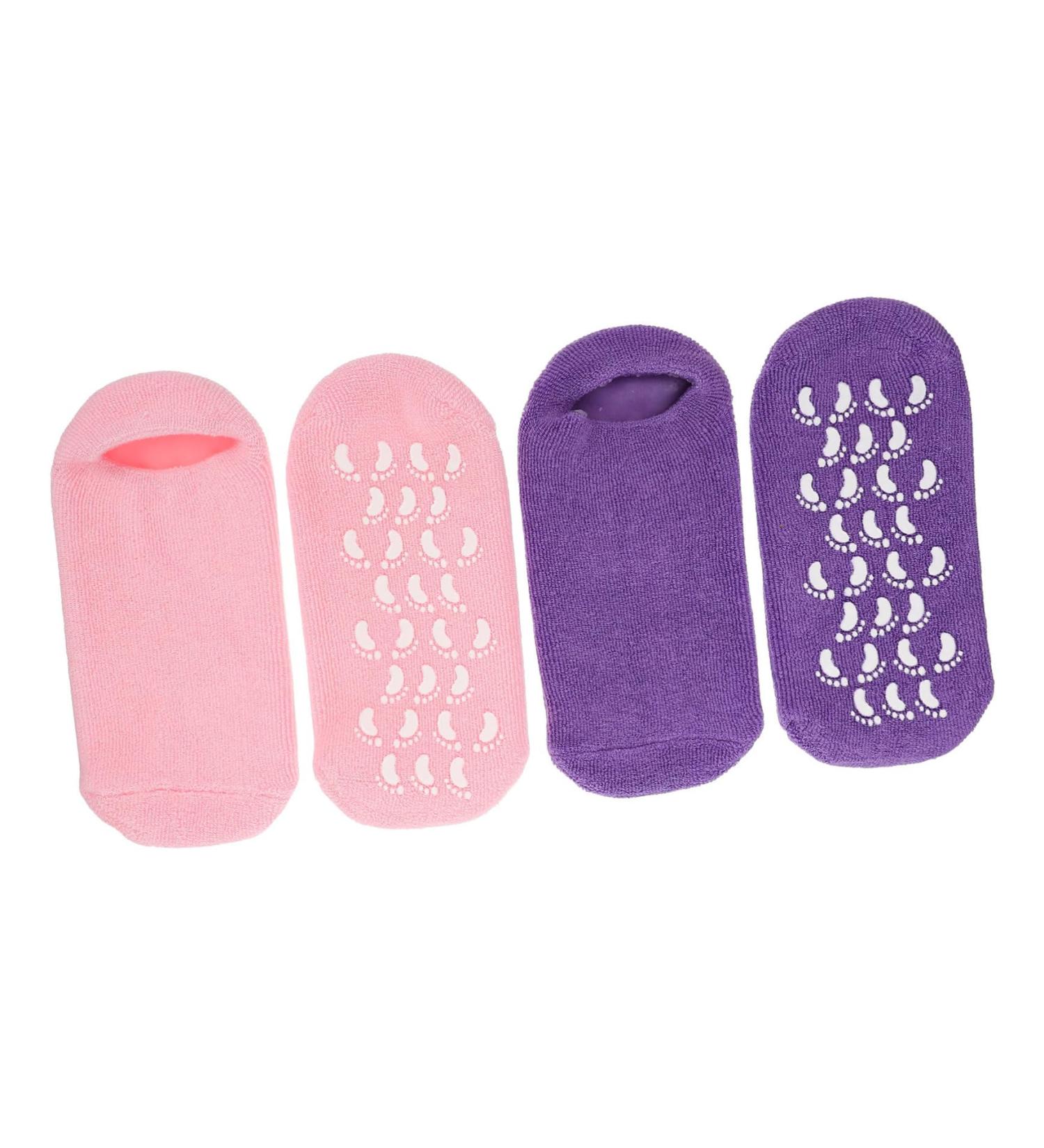FRCOLOR 2 Pairs Gel Socks Spa Sock Heel Repair Sock Comfortable Socks Reusable Moisturising Socks Item in My Cart Foot Care Socks Foot Covers 22x10x1cm - Buy Online on GoSupps.com