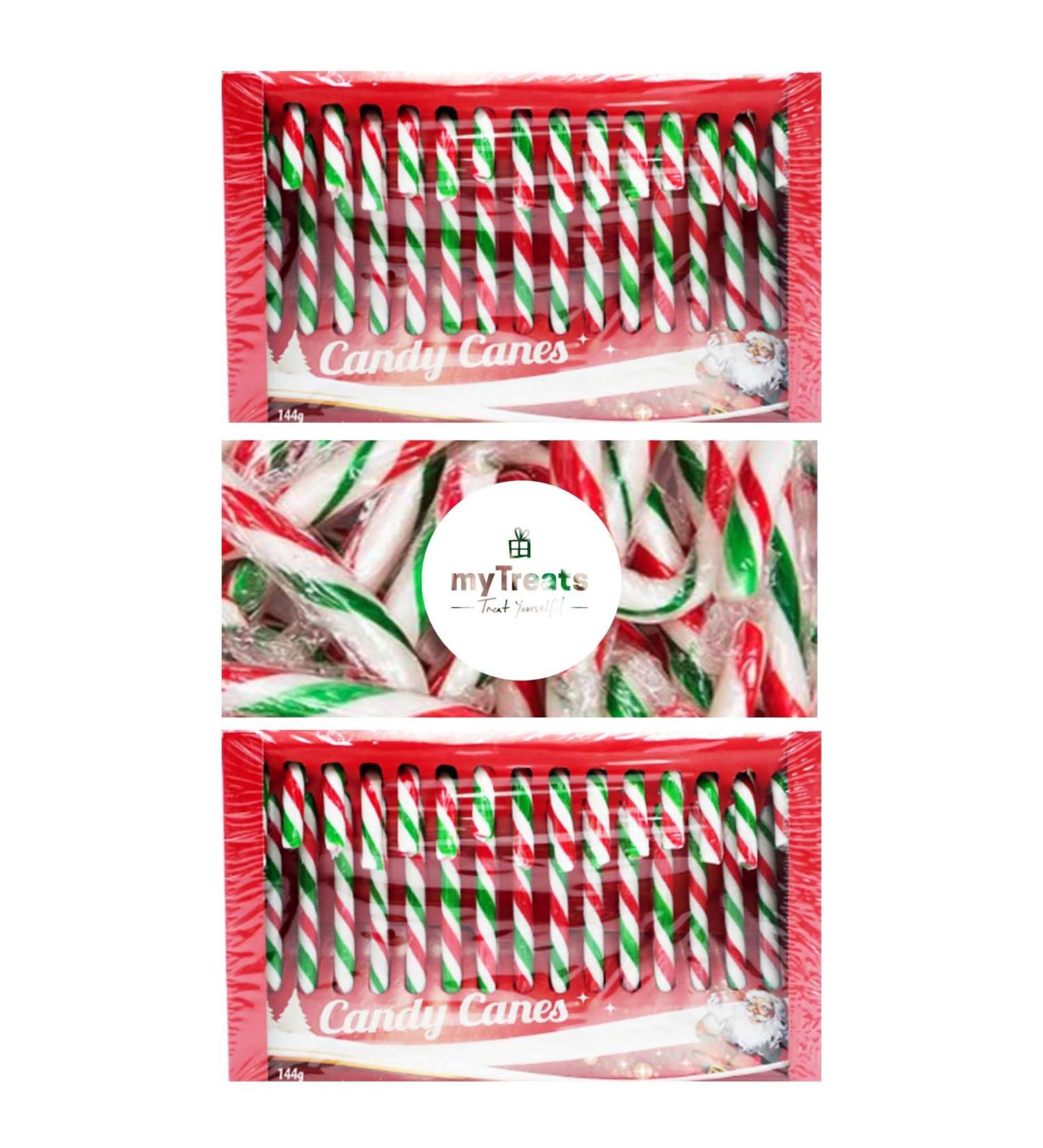 30 x Christmas Candy Canes - Individually Wrapped Peppermint Sweets - Tree Decoration Gift Stocking Filler