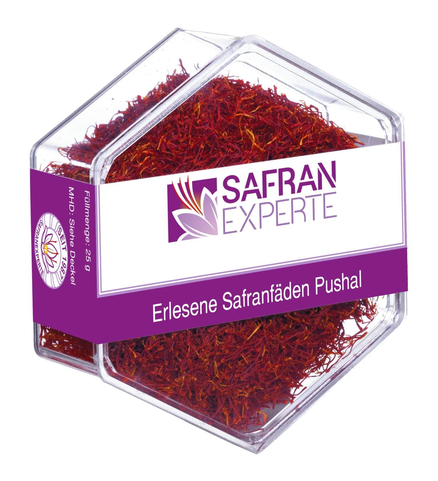 SAFRAN EXPERTE SAFRAN Threads Pushal different doses and grams a lot of volume oriental aroma Saffron Threads Flavor (25g)