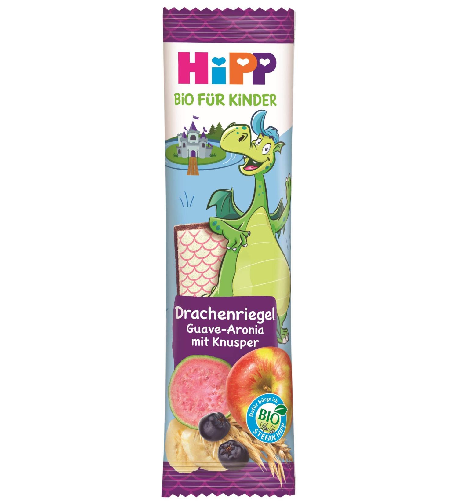 Hipp Children's Organic Dragon Bars - Healthy Snacks for Kids Pack of 18 (30g) - International Shipping Available - Buy Online on GoSupps.com