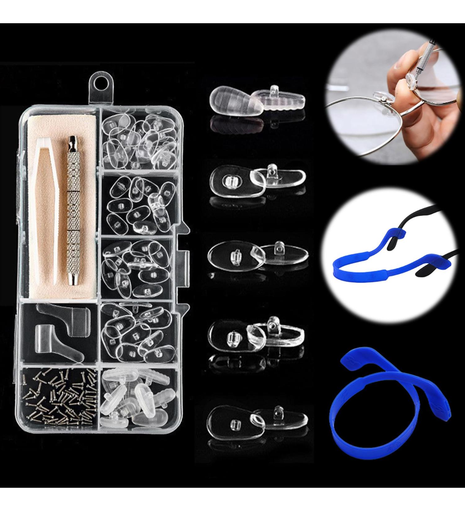 36-Piece Glasses Repair Set Silicone Nose Pads Anti-Slip Nasal Pads & Screws for Comfortable Eyewear - Buy Online on GoSupps.com