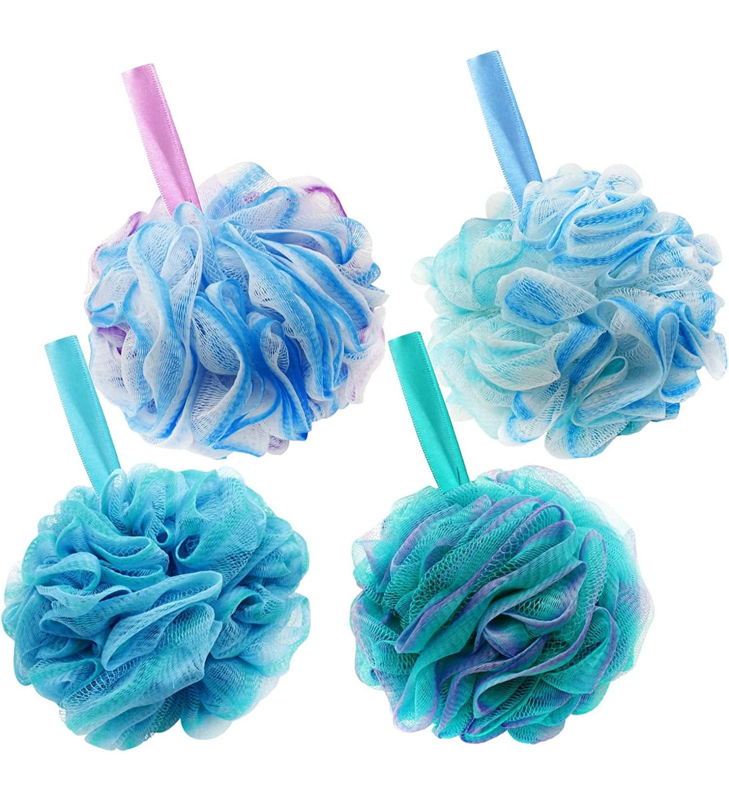 Bodylife Home Bath & Shower Scrunchies Body Pouf Loofah Mixed Colours 75g Four Pack