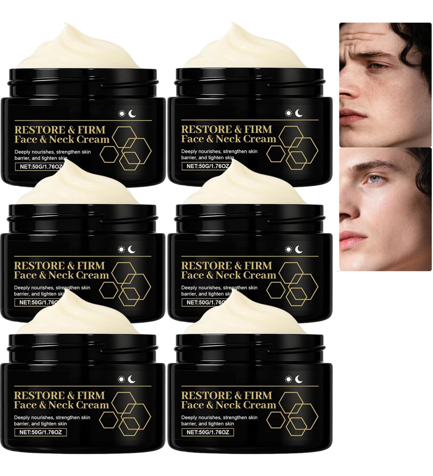  JASUBAI Set of 6 anti-aging moisturizing creams for men with peptide and niacinamide brightening corrector for dark spots wrinkle reduction - Buy Online on GoSupps.com