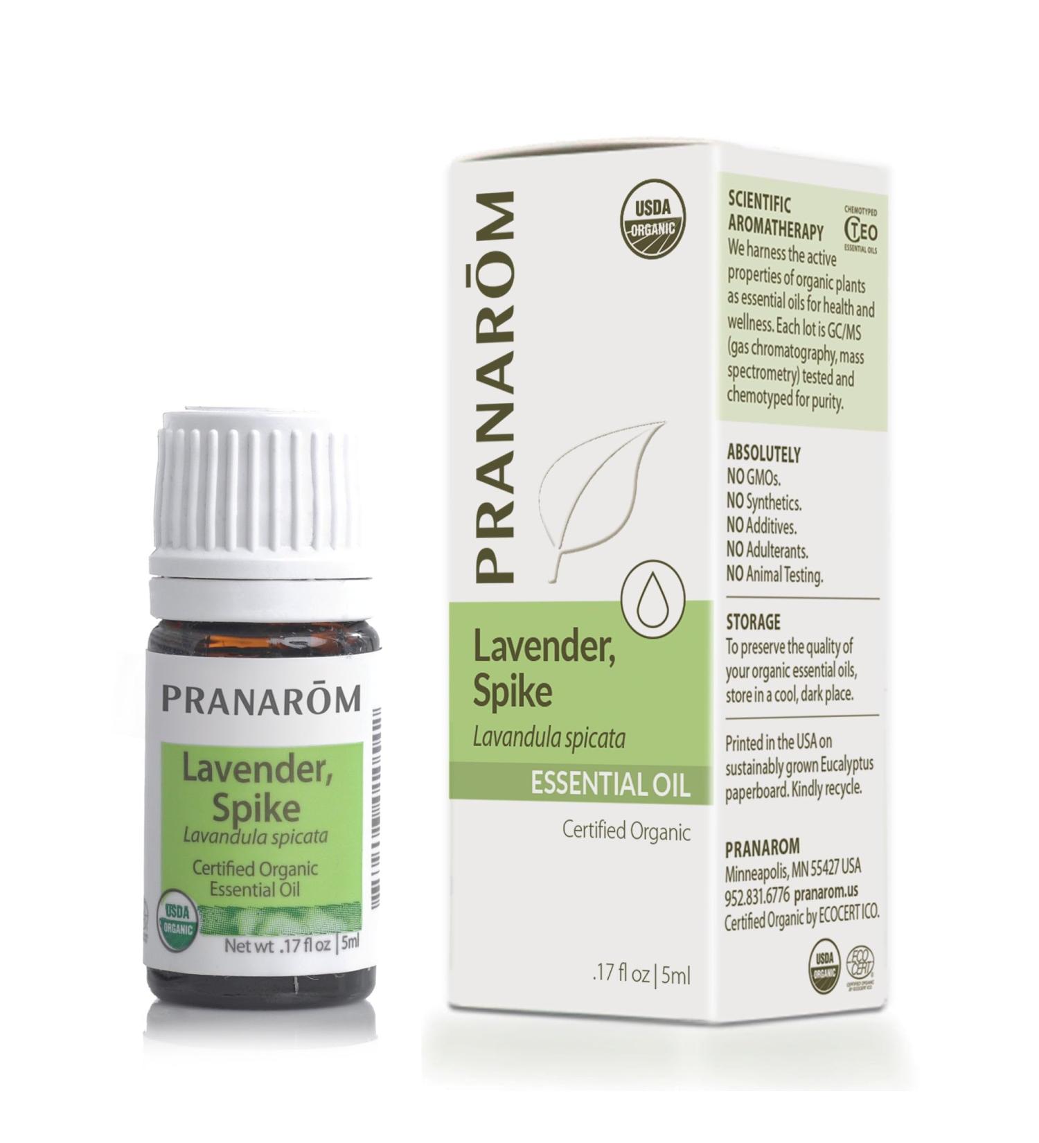 Pranarom - Lavender Spike Essential Oil 5ml - Ideal for Wellness Enthusiasts - Diffusing for Relaxation Therapy - Certified Organic Purity - 100% Pure Certified Organic Lavandula Spicata - Buy Online on GoSupps.com