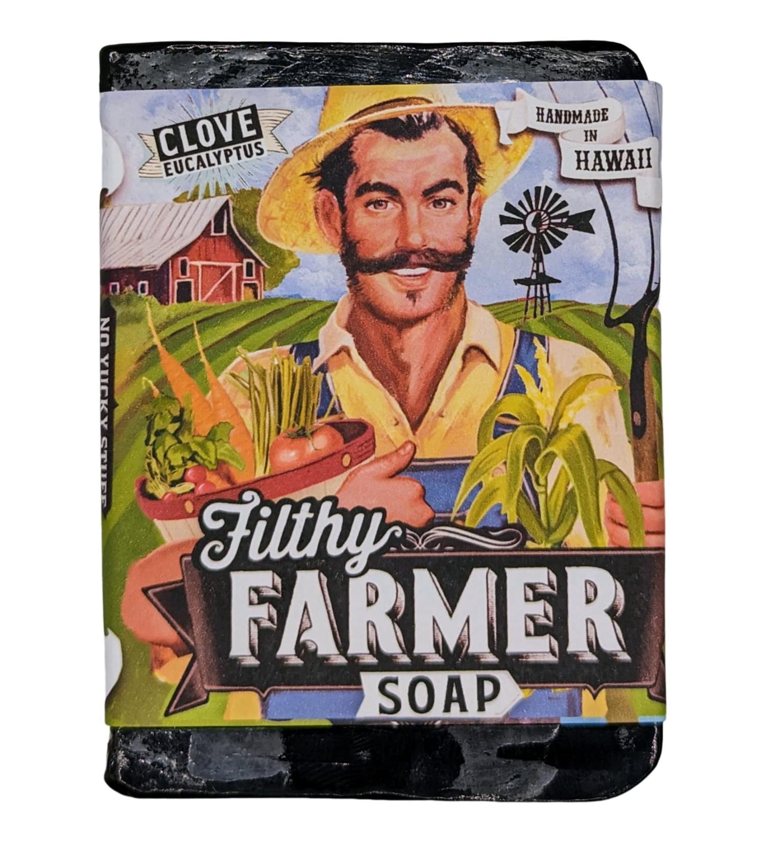 Buy Filthy Farmer Clove Eucalyptus All Natural Soap Bar - Black | International Shipping Available - Buy Online on GoSupps.com