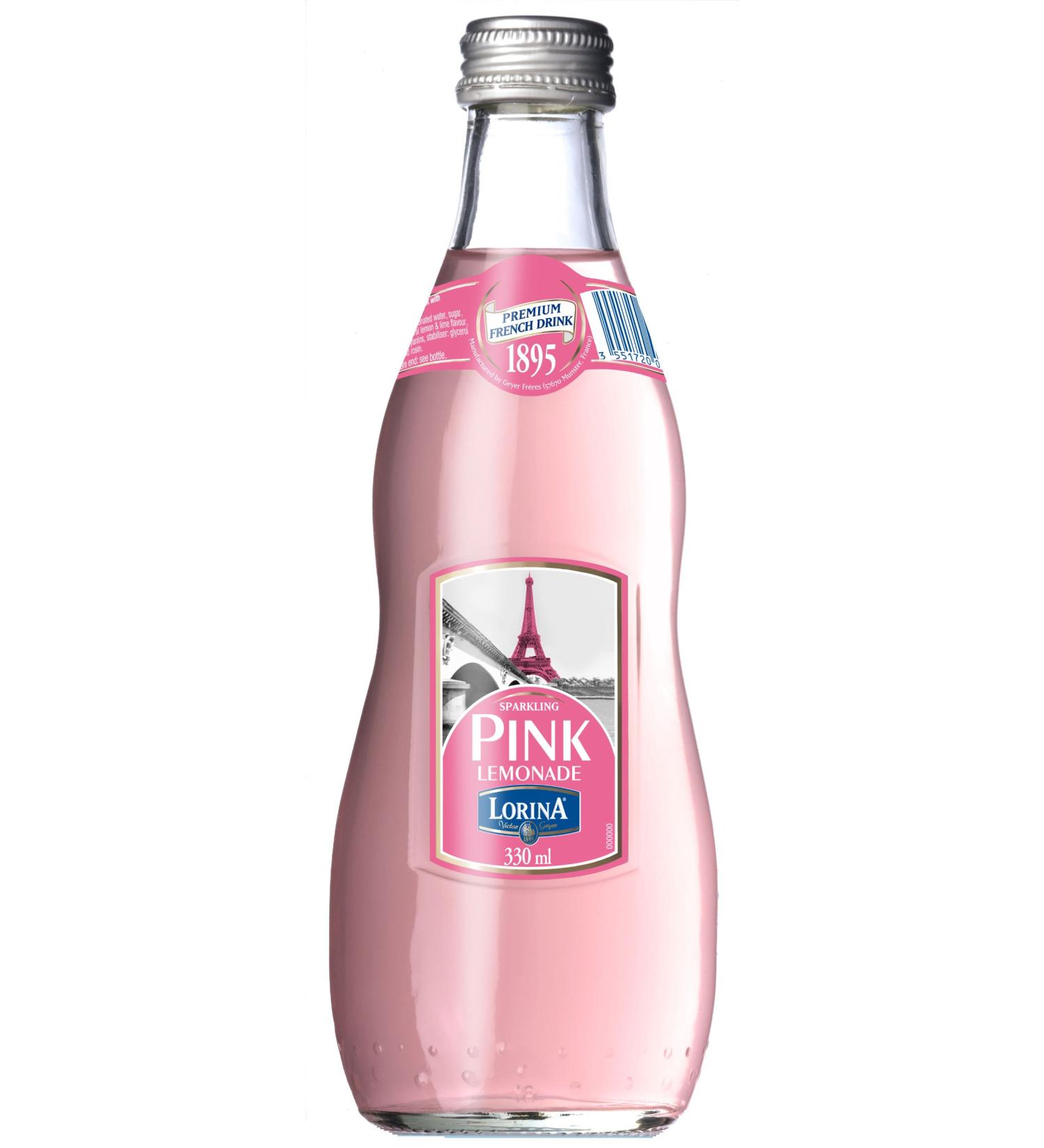 Lorina Sparkling Pink Lemonade , 11.1-Ounce (Pack of 12)