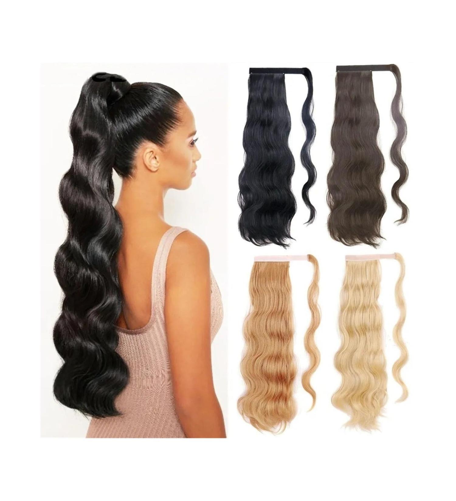 Ponytail Extension Body Wave Ponytail Extensions 24 Inch Wrap Around Ponytails Clip in Wave Heat Resistant Synthetic Ponytail Hair Piece for Women Ponytail Hairpiece for Women (Color : 2 Size : 24 24inches 2 - Buy Online on GoSupps.com