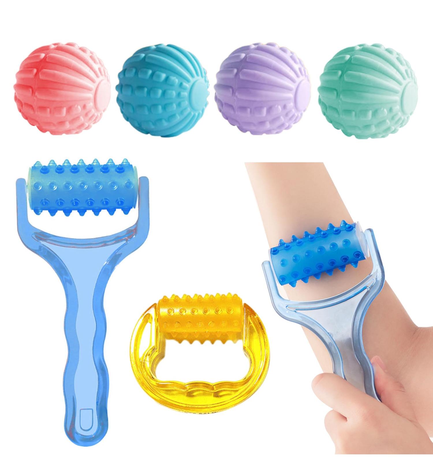 Tiuxiu Massage Ball Set - Hedgehog Balls for Muscle Relief | Foot Back Leg & Hand Massage | International Shipping - Buy Online on GoSupps.com