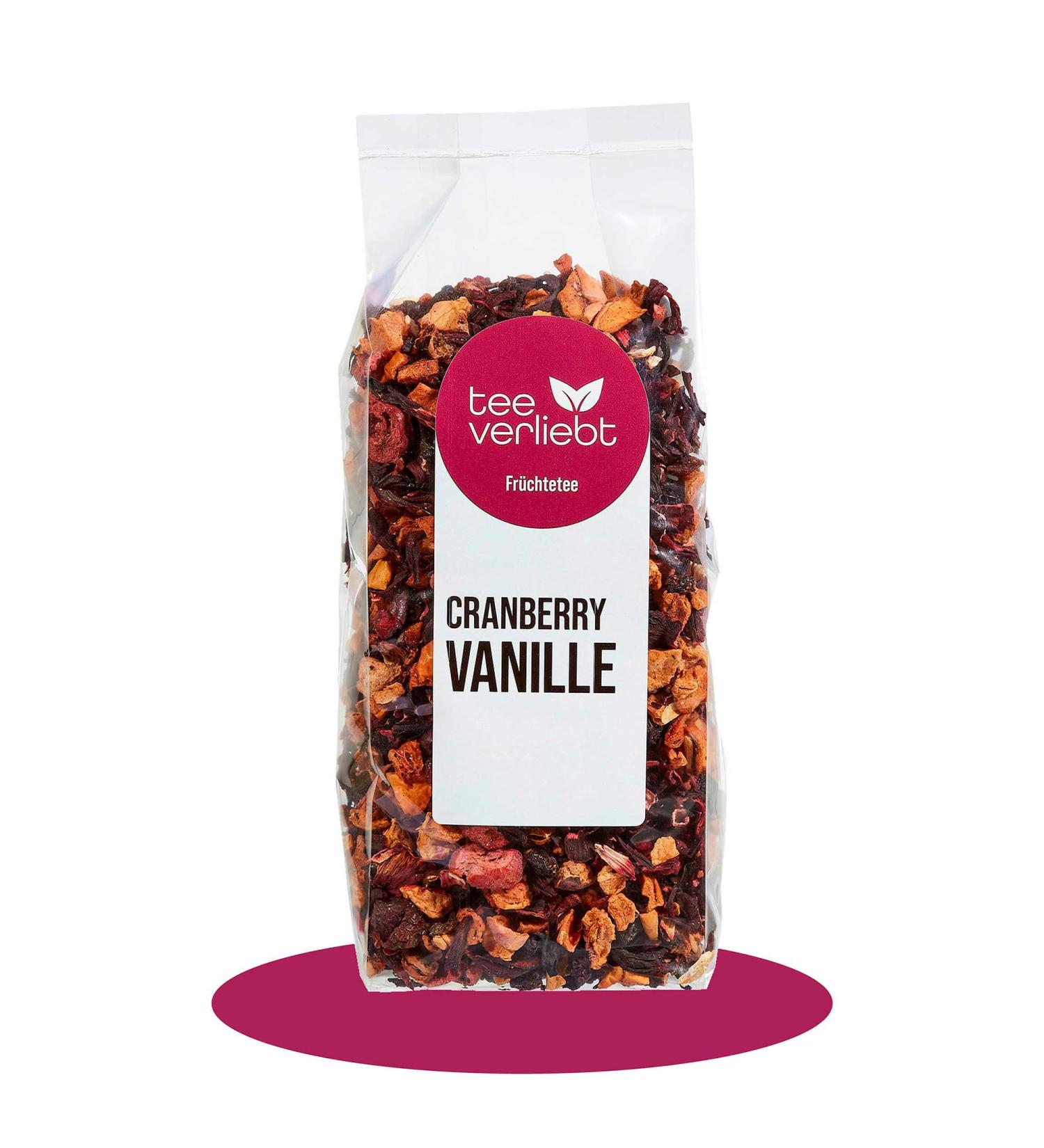 teeverliebt - Th aux fruits en vrac la vanille la canneberge | 200 g - Buy Online on GoSupps.com
