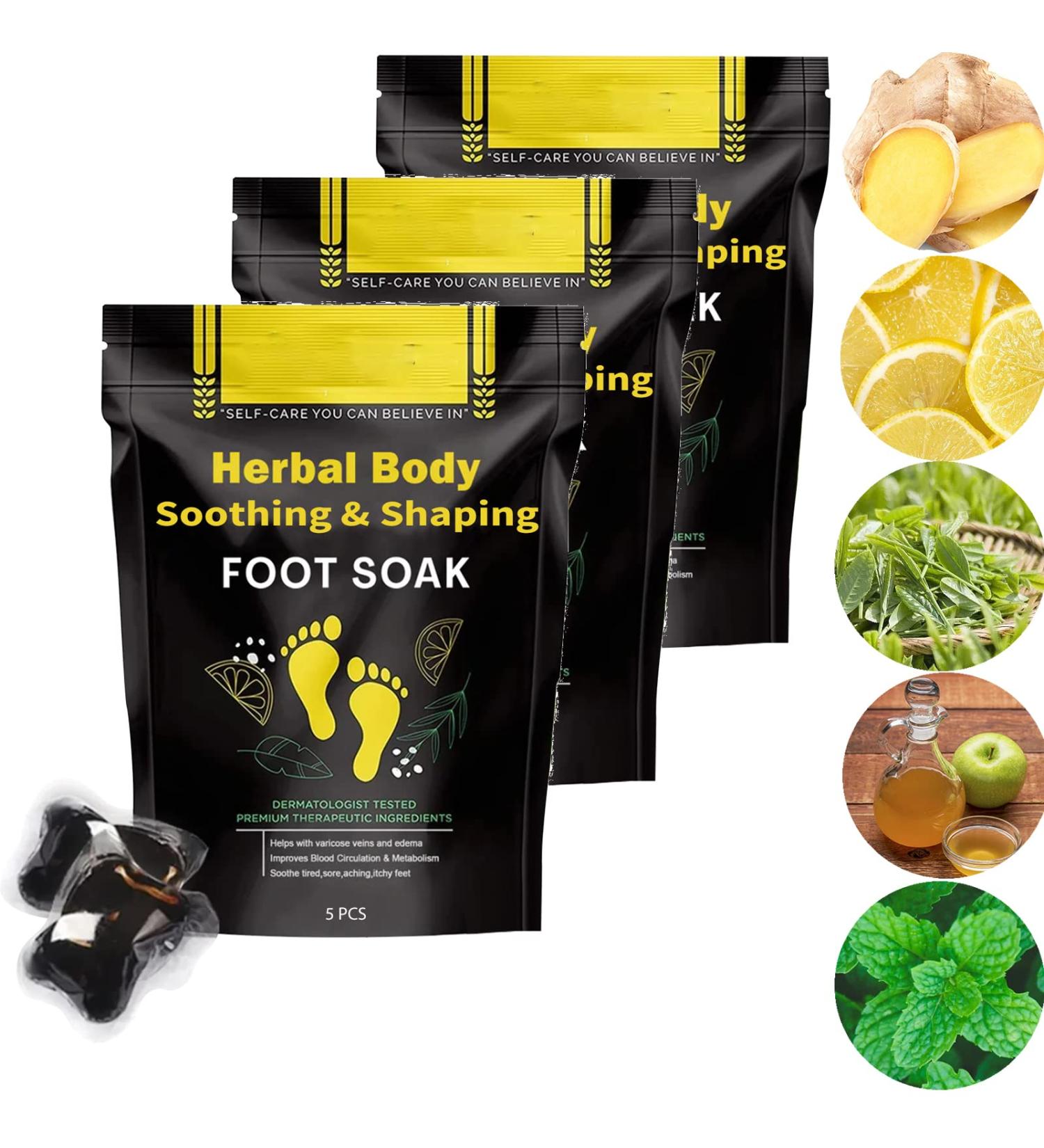 Herbal Detox&shaping Cleansing Foot Soak Beads Organic Herbal Detox & Shaping Foot Soak Beads for Foot Care (3 Pack) - Buy Online on GoSupps.com