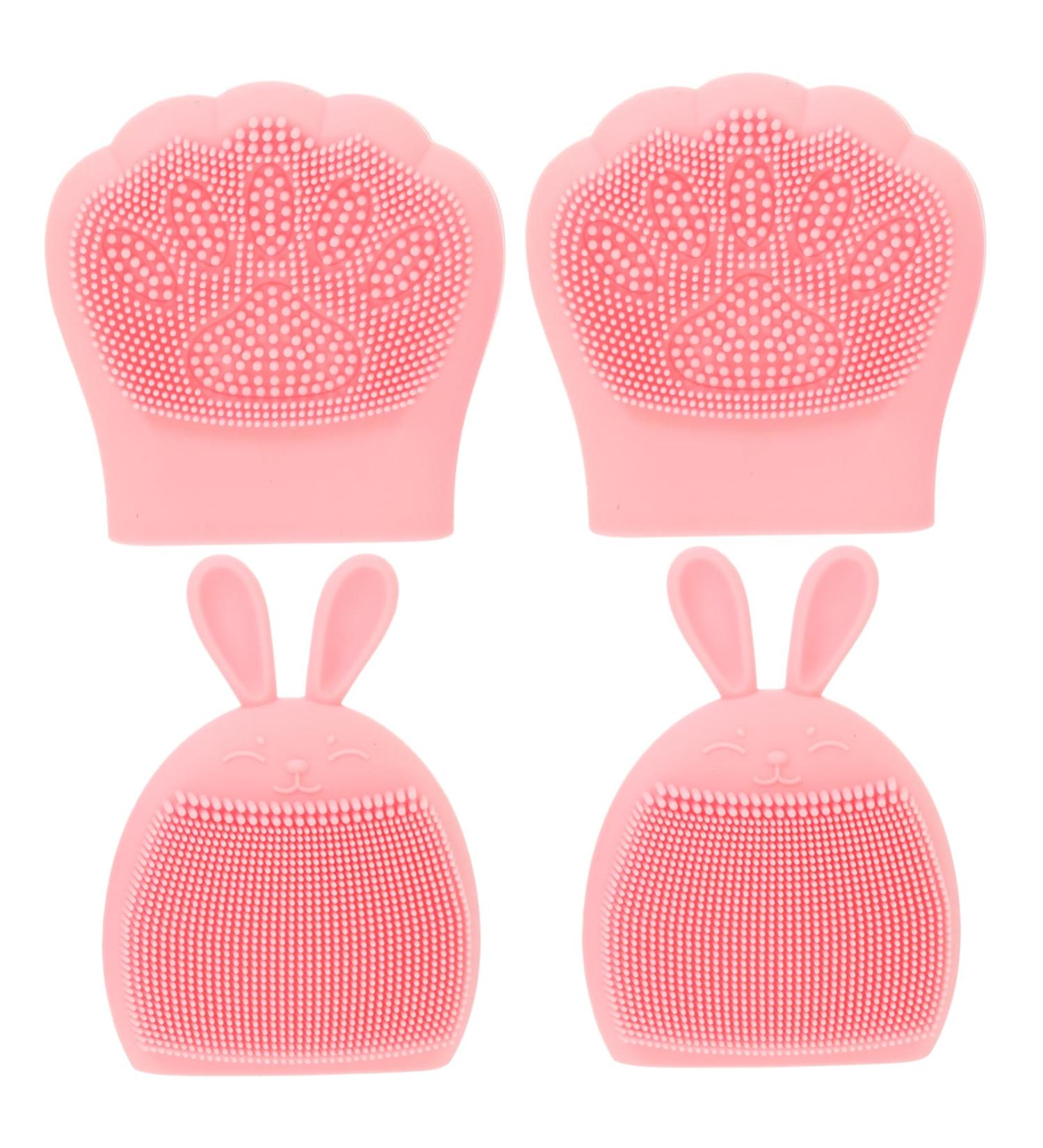  MERRYHAPY MERRYHAPY 4 Pieces Facial Cleansing Brush Rabbit Ears Facial Massager Facial Massager Body Cleanser Miss Cute Bear Paw Silica Gel - Buy Online on GoSupps.com