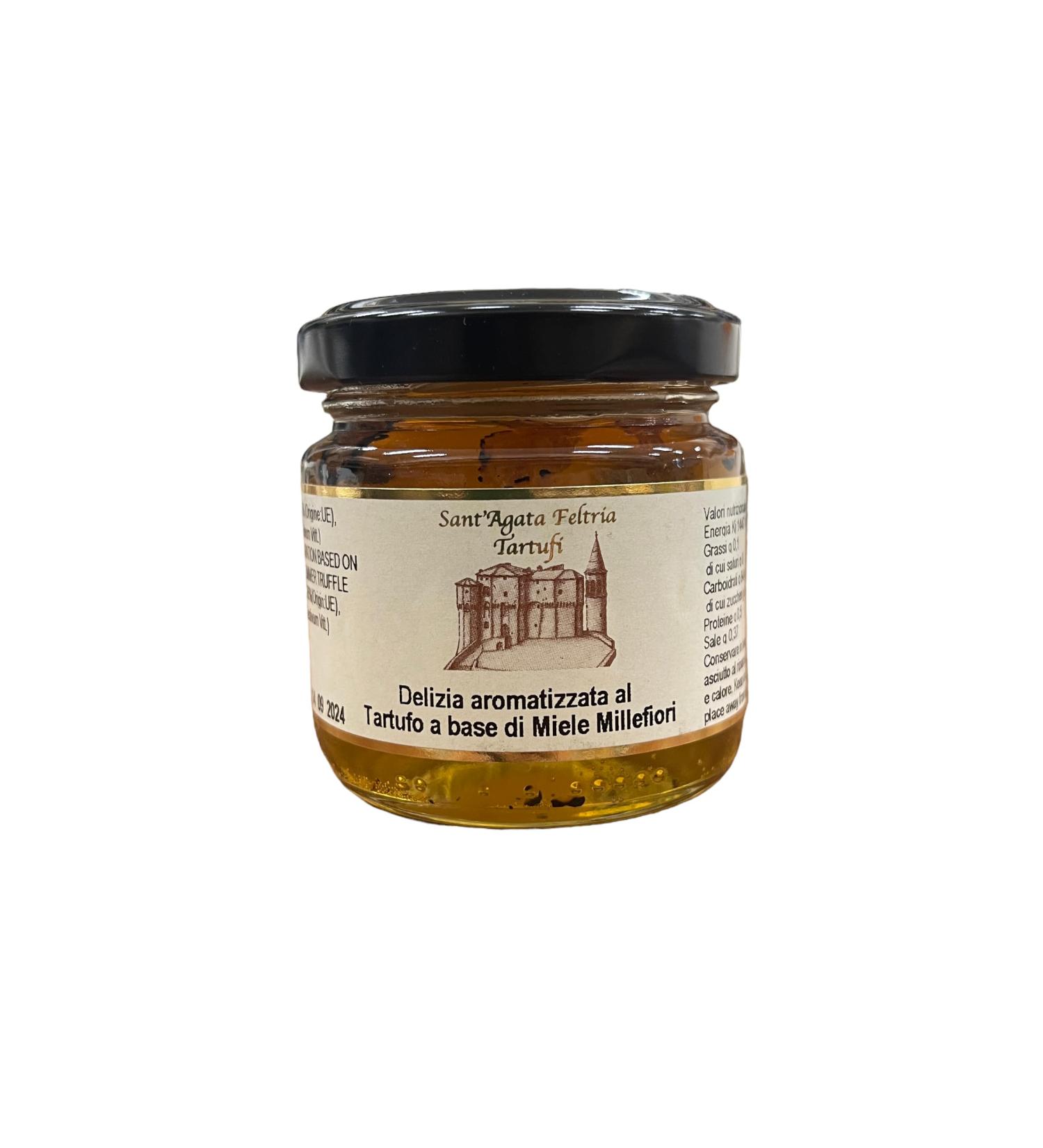 Sant'Agata Feltria Truffle Delight Flavoured with Truffle Based on Millefiori Honey 120 gr