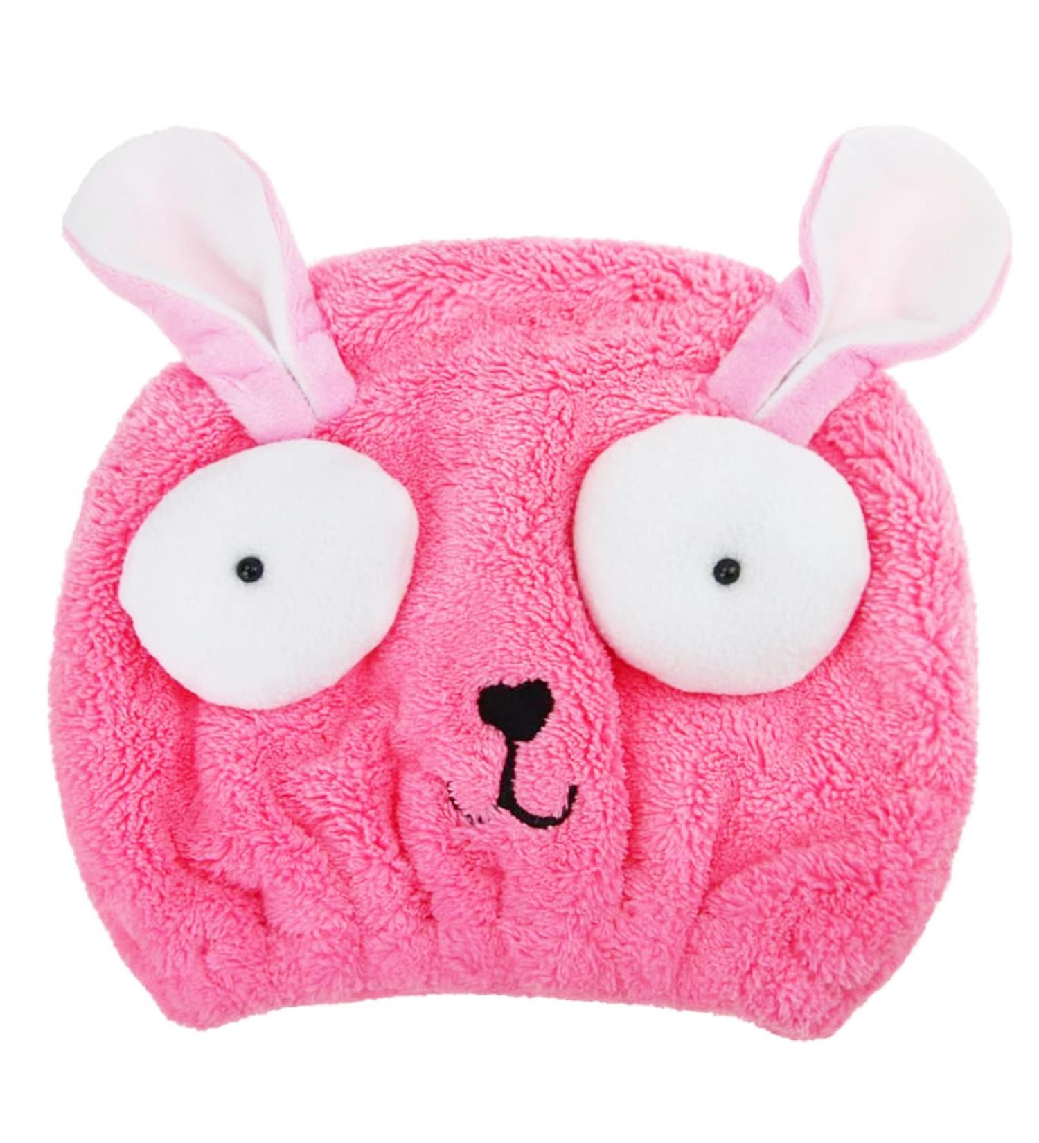 OFKPO Microfiber Absorbent Towel Cap for Kids | Quick Dry Hair Towel Turban & Swimming Cap (Pink) - Fast International Shipping - Buy Online on GoSupps.com