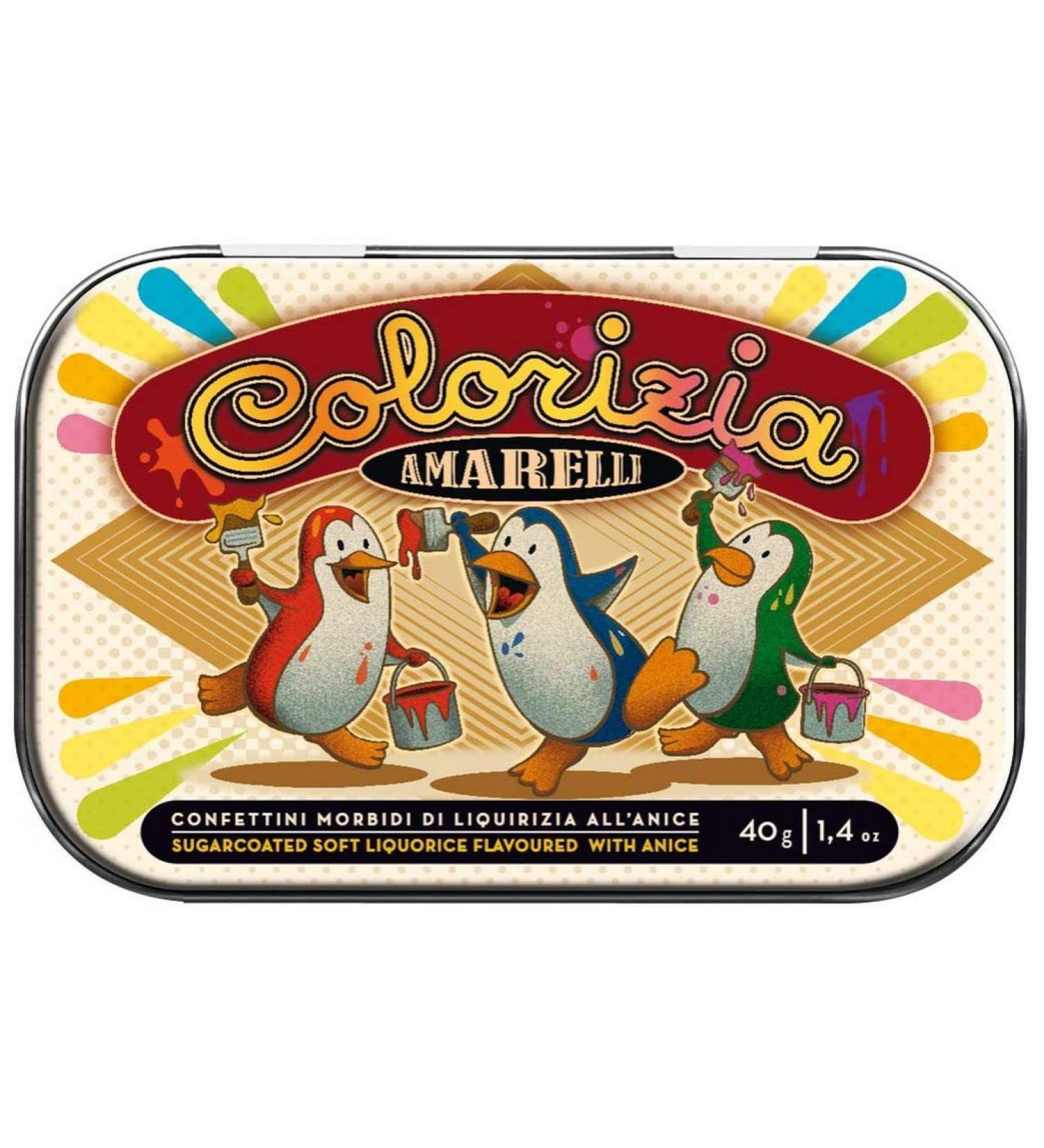 Amarelli Colorizia 40g - Sugar-coated soft liquorice aniseed-flavored