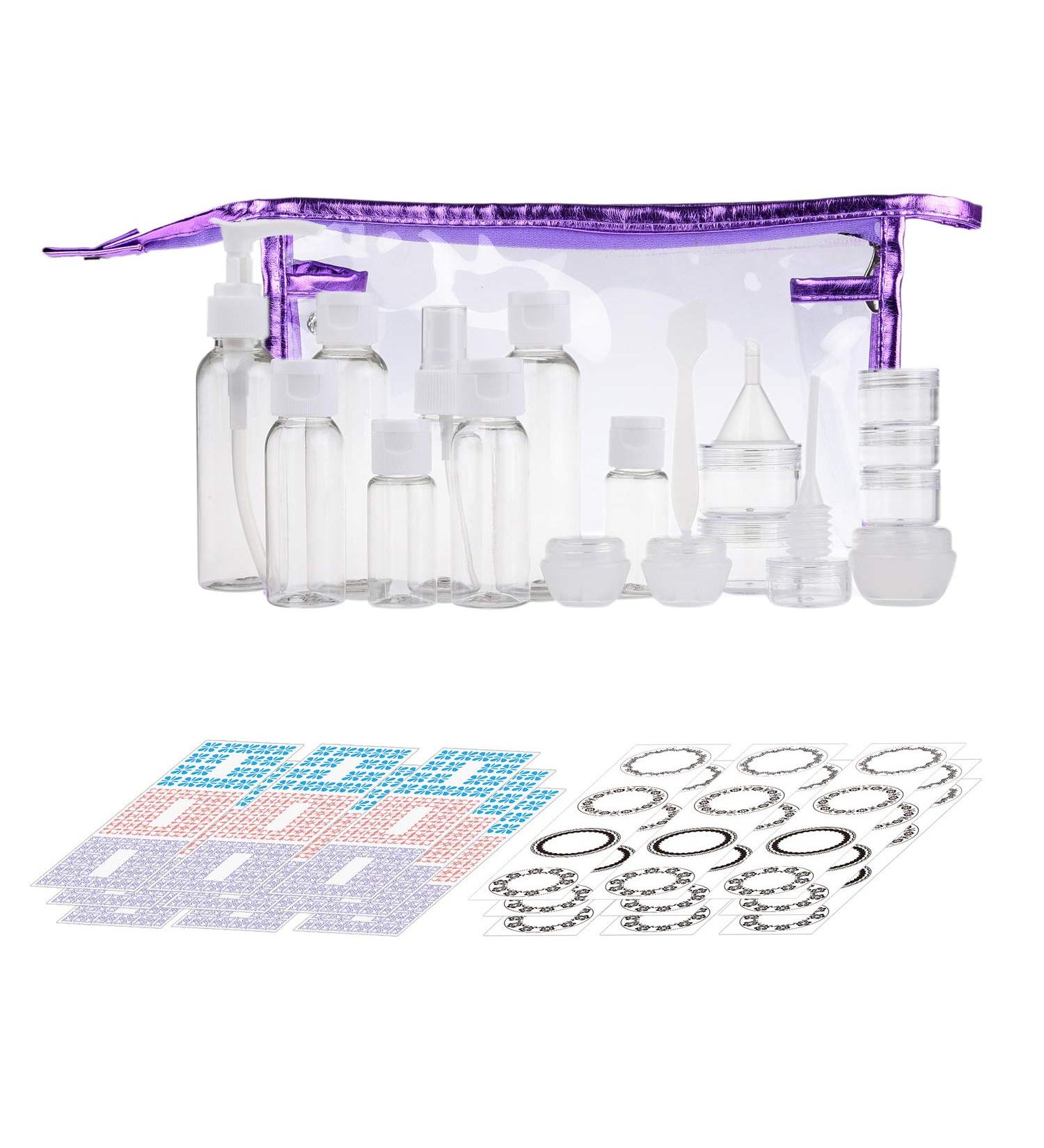Buy Kare & Kind Travel Set - Refillable 8 Bottle & 9 Glasses Set with Tools | Best for International Shipping - Buy Online on GoSupps.com