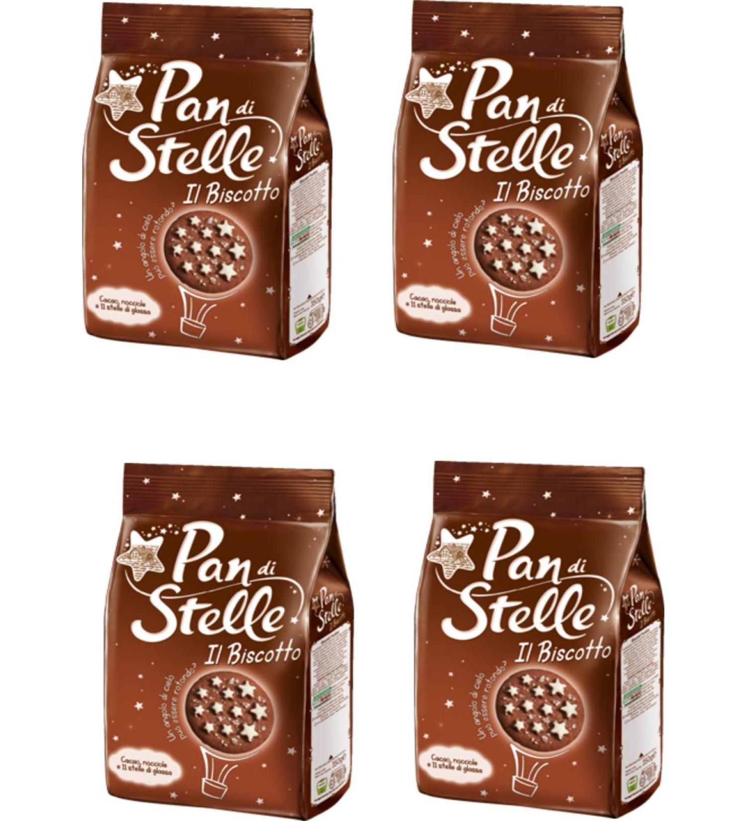 Mulino Bianco Pan di Stelle Biscuits with Cocoa & Hazelnuts - 12.34 Oz (350g), Pack of 4 | Italian Import - Buy Online on GoSupps.com