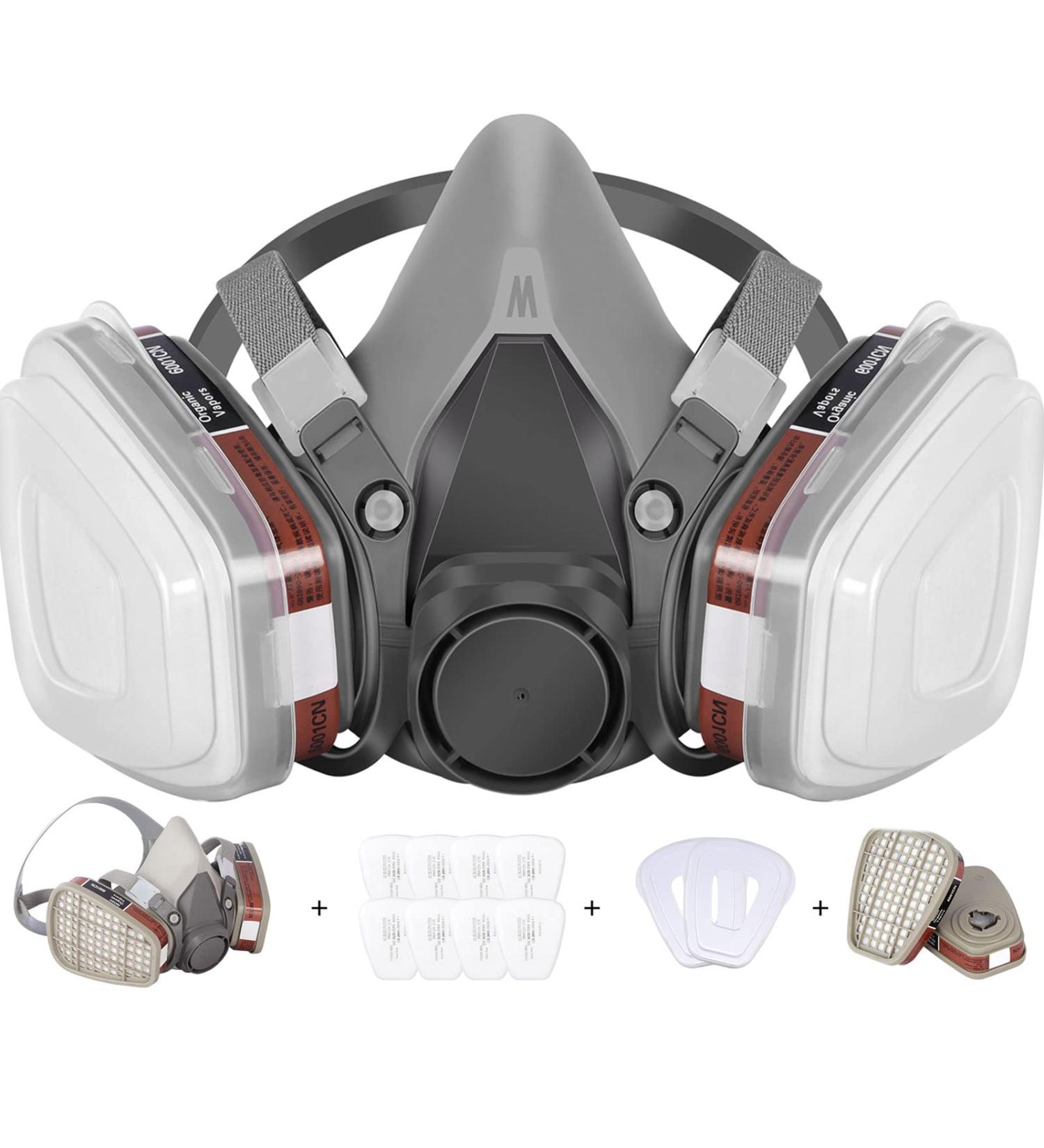 Reusable Half Face Cover - 6200 Respirator for Paint, Dust, Formaldehyde - Protection Against Chemicals - Buy Online on GoSupps.com