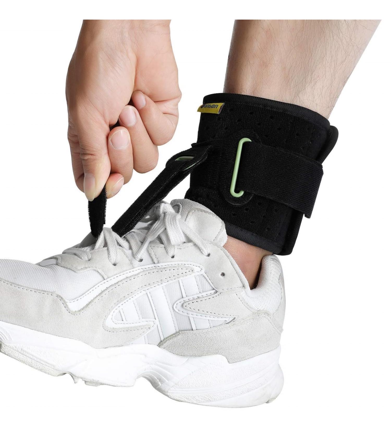 Tenbon Foot Orthosis for Foot Lifting Weakness - Ankle Bandage & Splint for Drop Foot - Lightweight Supportive Shoes for Left & Right (Black) - Buy Online on GoSupps.com