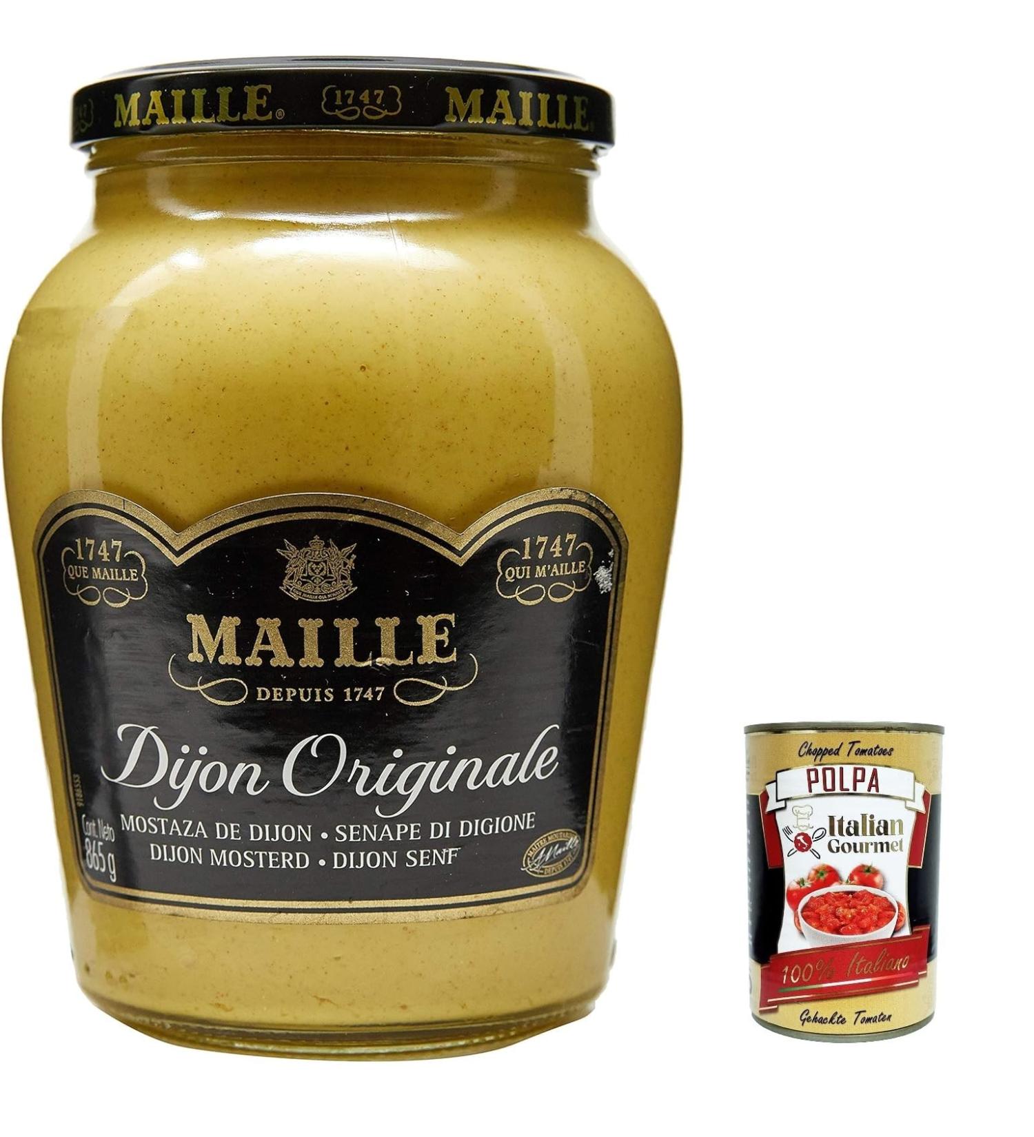  Italian Gourmet E.R. Set of 3 original Dijon mustards large Mostarda mustard (865g) + Italian Gourmet polpa (400g) - Buy Online on GoSupps.com