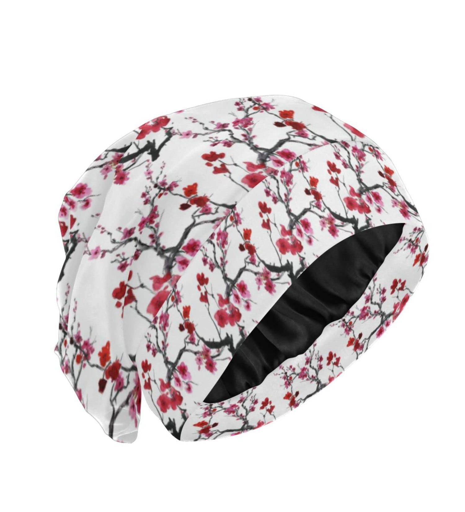 Oyihfvs Slouchy Beanie Sleep Cap | Lightweight Satin Bonnet | Cozy Night Cap | Casual Hat for Sleeping - One Size Multi 19 - Buy Online on GoSupps.com