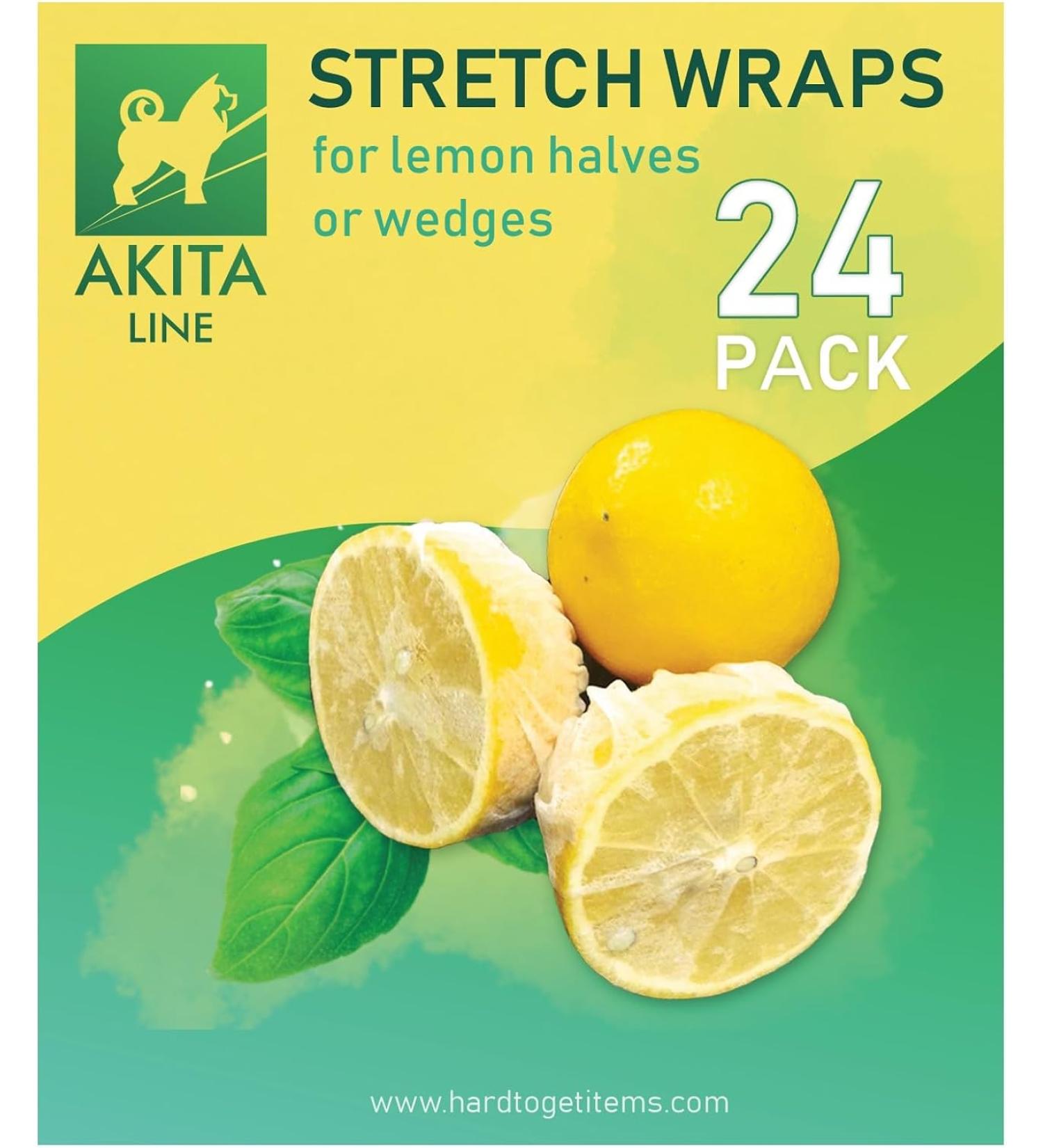 Lemon Stretch Wraps - Set of 20 Covers for Lemon Halves and Wedges - Buy Online on GoSupps.com