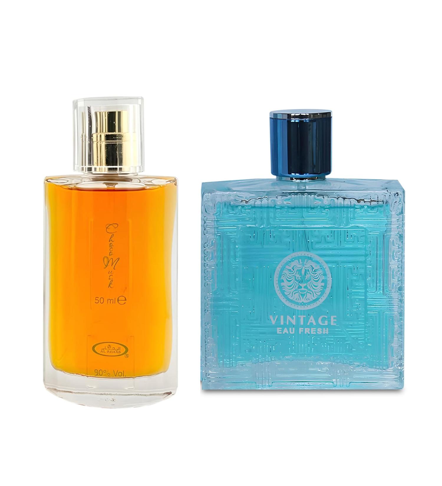 Choco Musk&Vintage Man Men s Cologne-Rich Chocolate & Musk Eau De Toilette Long-Lasting Scent Perfume for Men Elegant Bottle 3.4 Fl Oz Fragrance for Refined Occasions Choco Musk&Vintage Man 2.53 Fl Oz (Pack of 2) - Buy Online on GoSupps.com