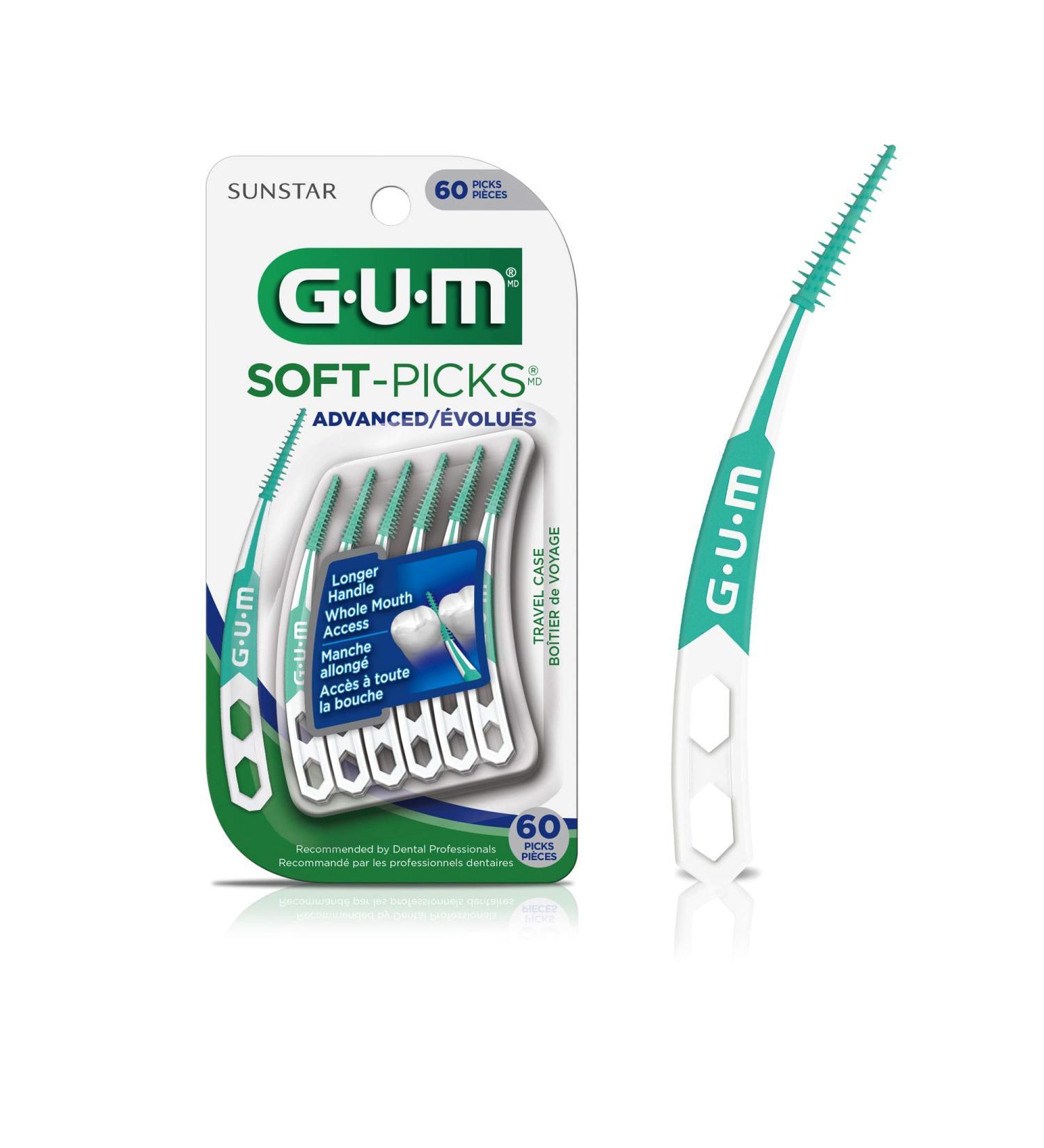 GUM Soft-Picks Advanced Travel Case 60 picks Travel Cases 60 count (Pack of 1) - Buy Online on GoSupps.com