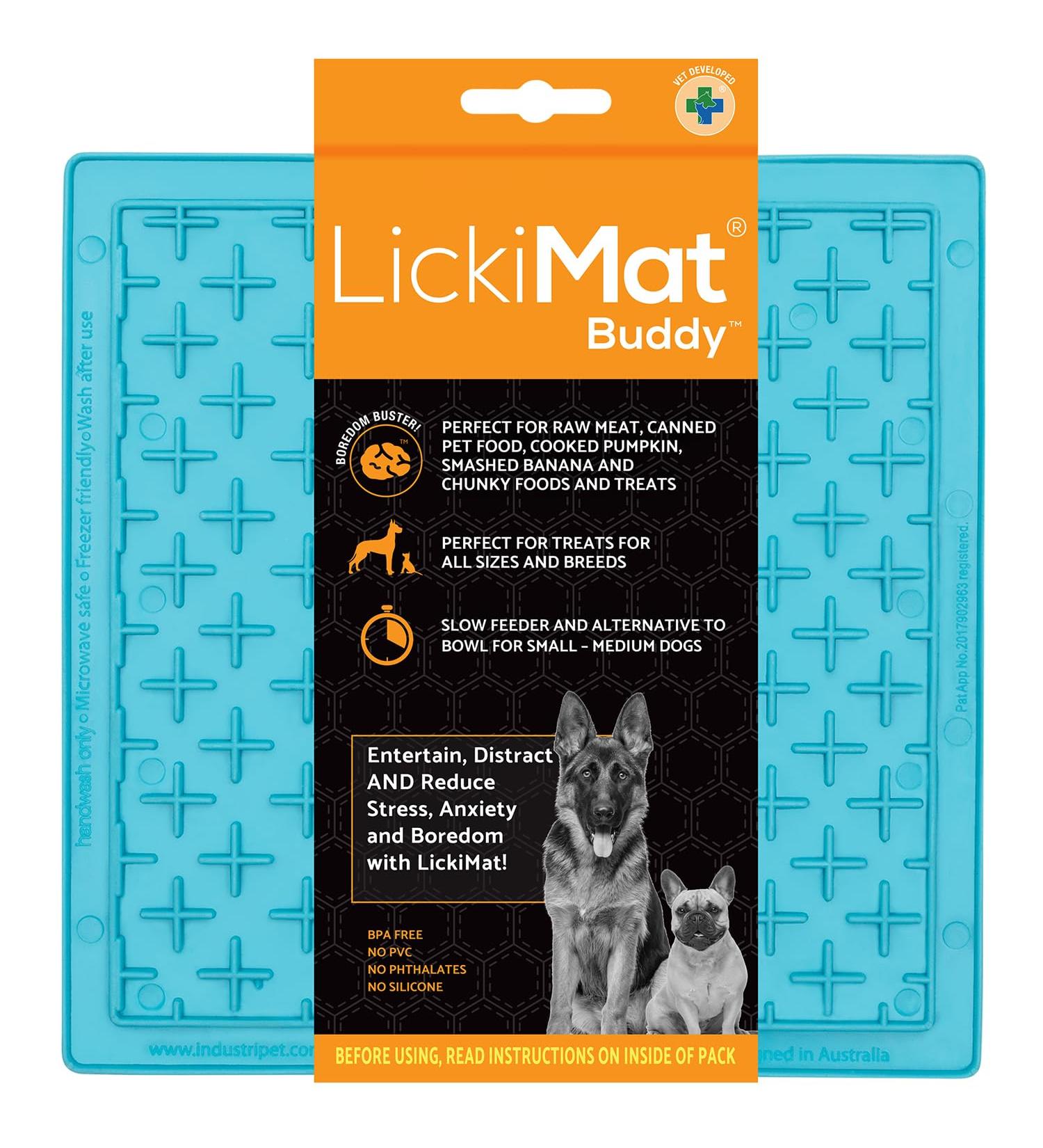 Lickimat Buddy Dog Turquoise - Getaway Solids (1 Piece) | International Shipping Available - Buy Online on GoSupps.com