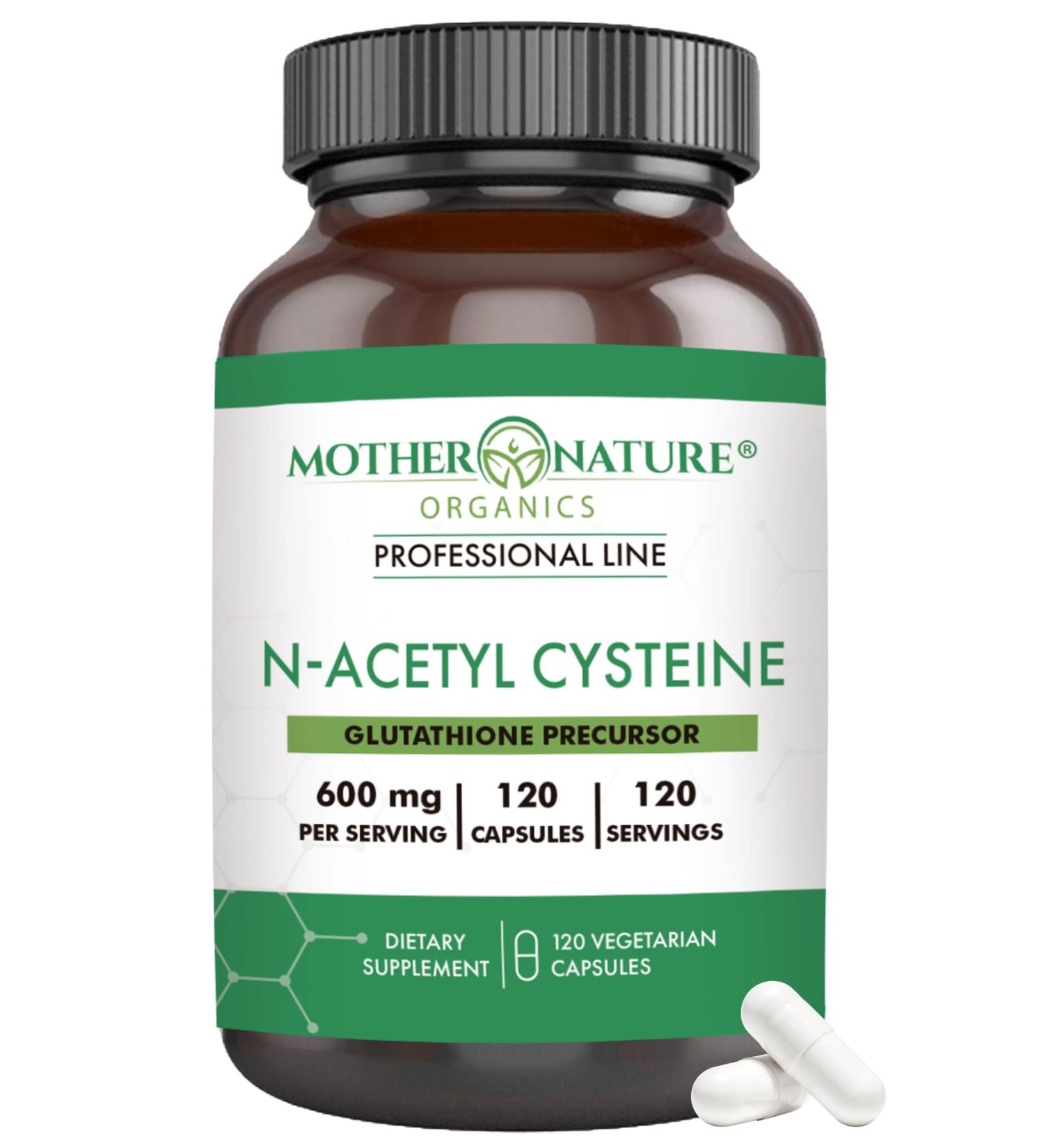 N-Acetyl Cysteine (NAC) 600mg Capsules - Vegan Non-GMO Supplement for Cellular Health & Longevity | 120 Count - Buy Online on GoSupps.com