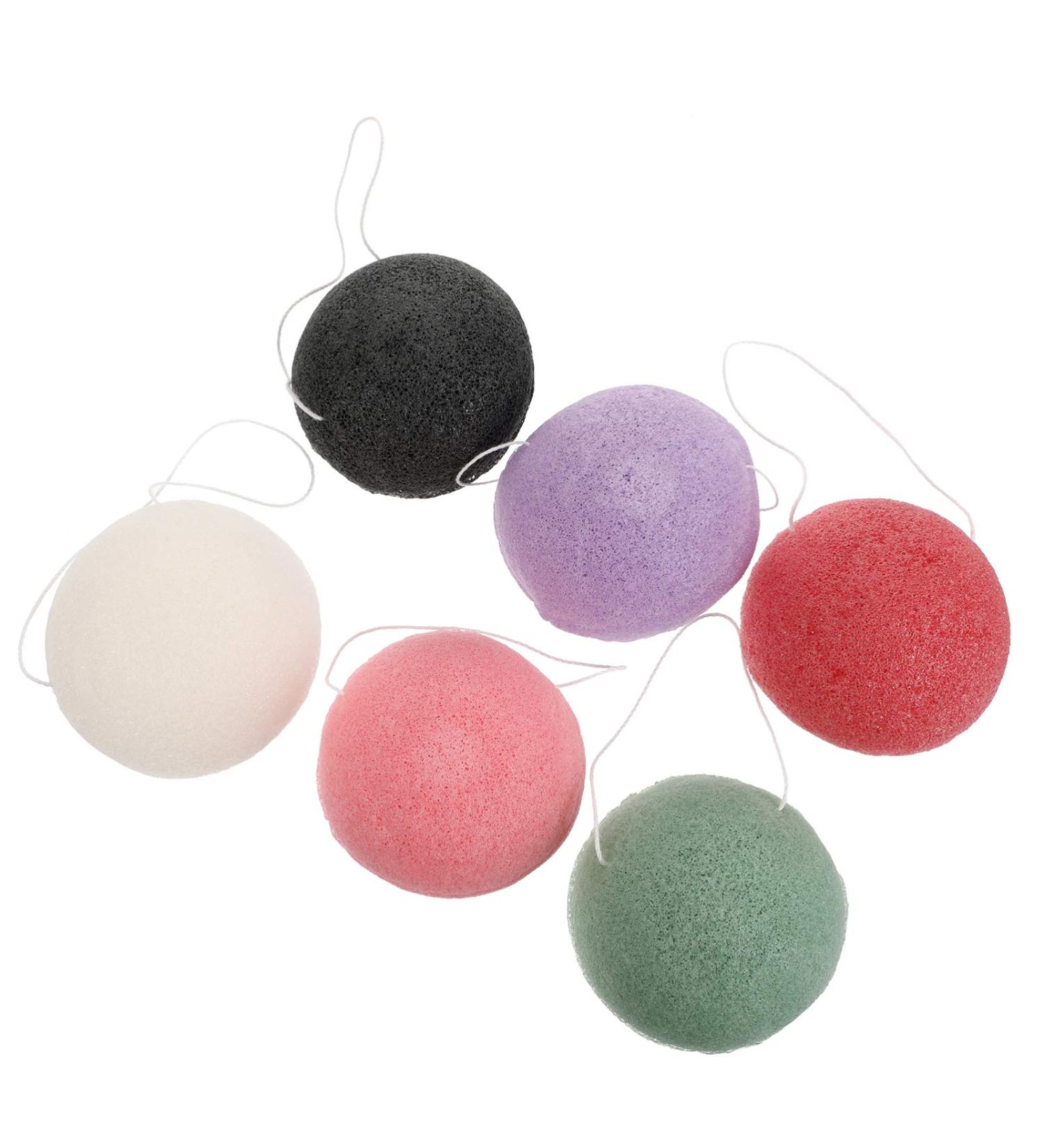 6PCS Healifty Makeup Sponge & Exfoliating Konjac Bath Loofah Sponges for Oily, Dry, or Sensitive Skin - Buy Online on GoSupps.com